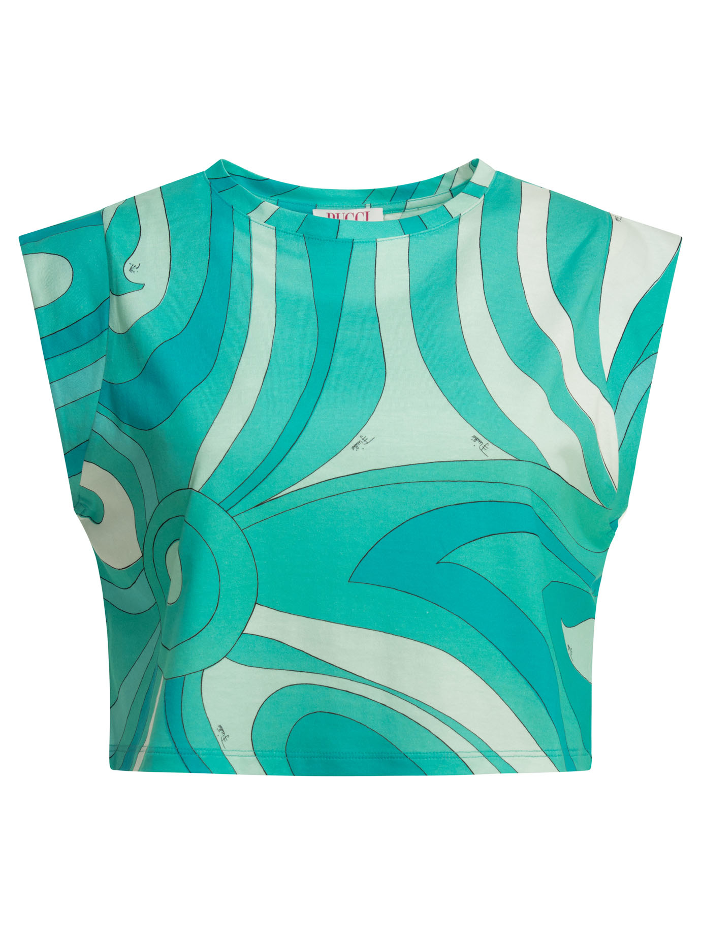 "Marmo" cropped top 5UTP055U984007 (Emilio Pucci / タンクトップ・キャミソール ) | Emilio Pucci (エミリオプッチ)