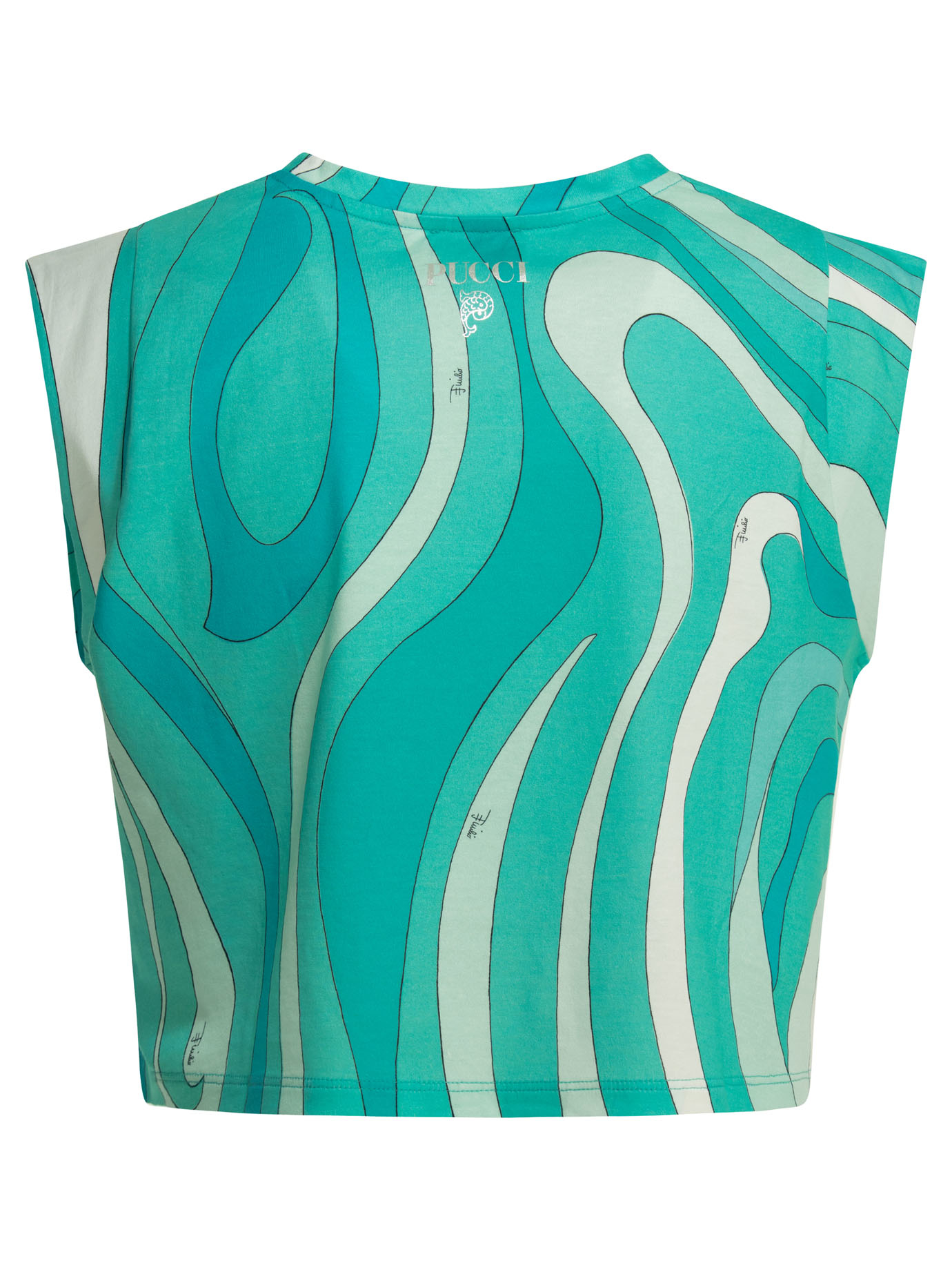 "Marmo" cropped top 5UTP055U984007 (Emilio Pucci / タンクトップ・キャミソール ) | Emilio Pucci (エミリオプッチ)(1)