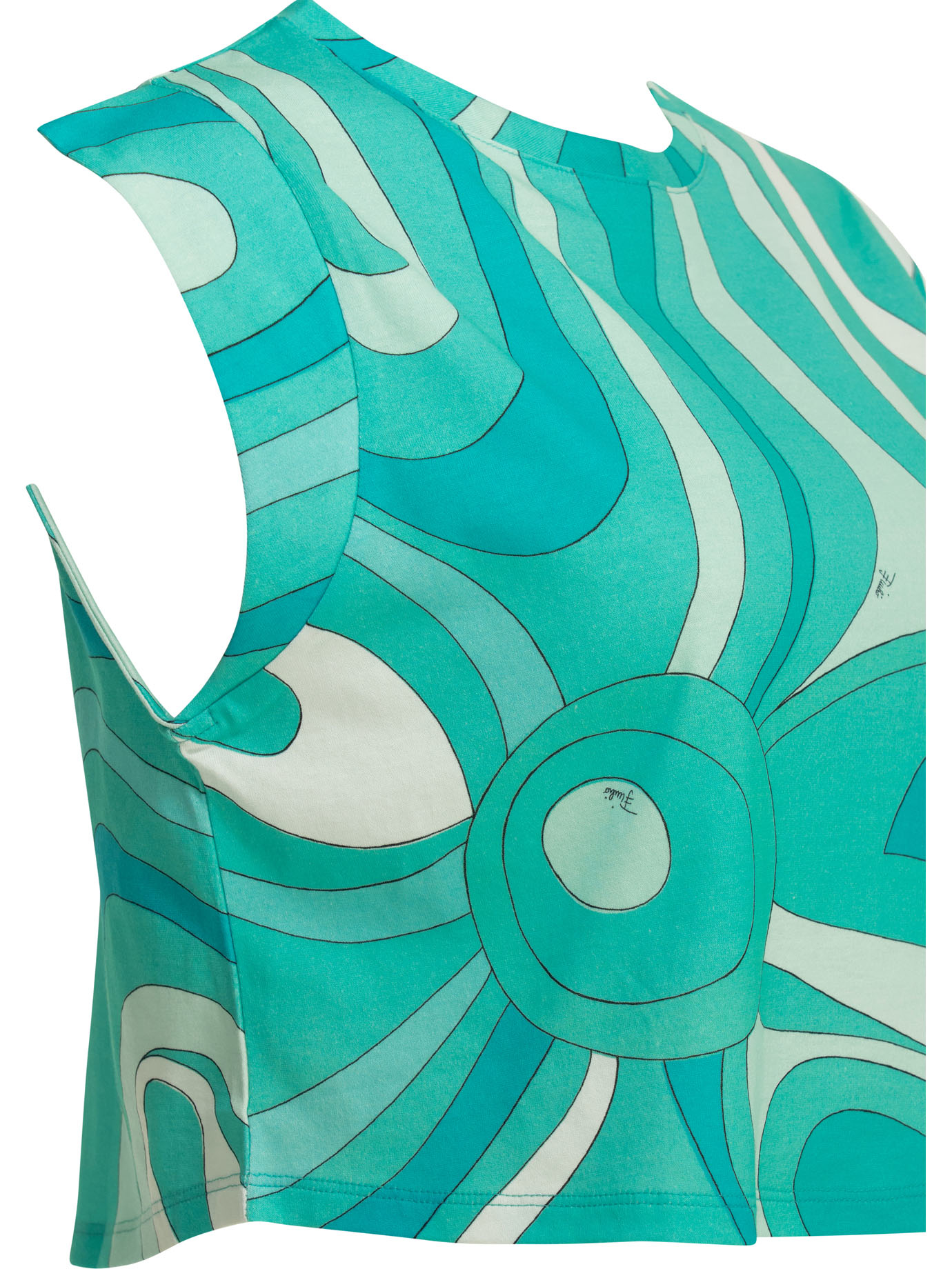 "Marmo" cropped top 5UTP055U984007 (Emilio Pucci / タンクトップ・キャミソール ) | Emilio Pucci (エミリオプッチ)(3)