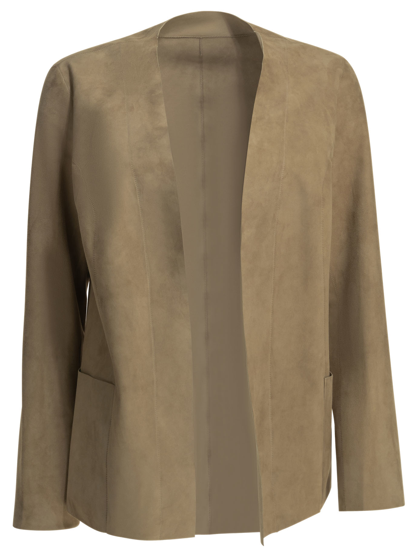 Suede Blazer 50151DCAMSAND (SALVATORE SANTORO / レザー&ファージャケット・コート ) | SALVATORE SANTORO (サルバトーレ サントロ)