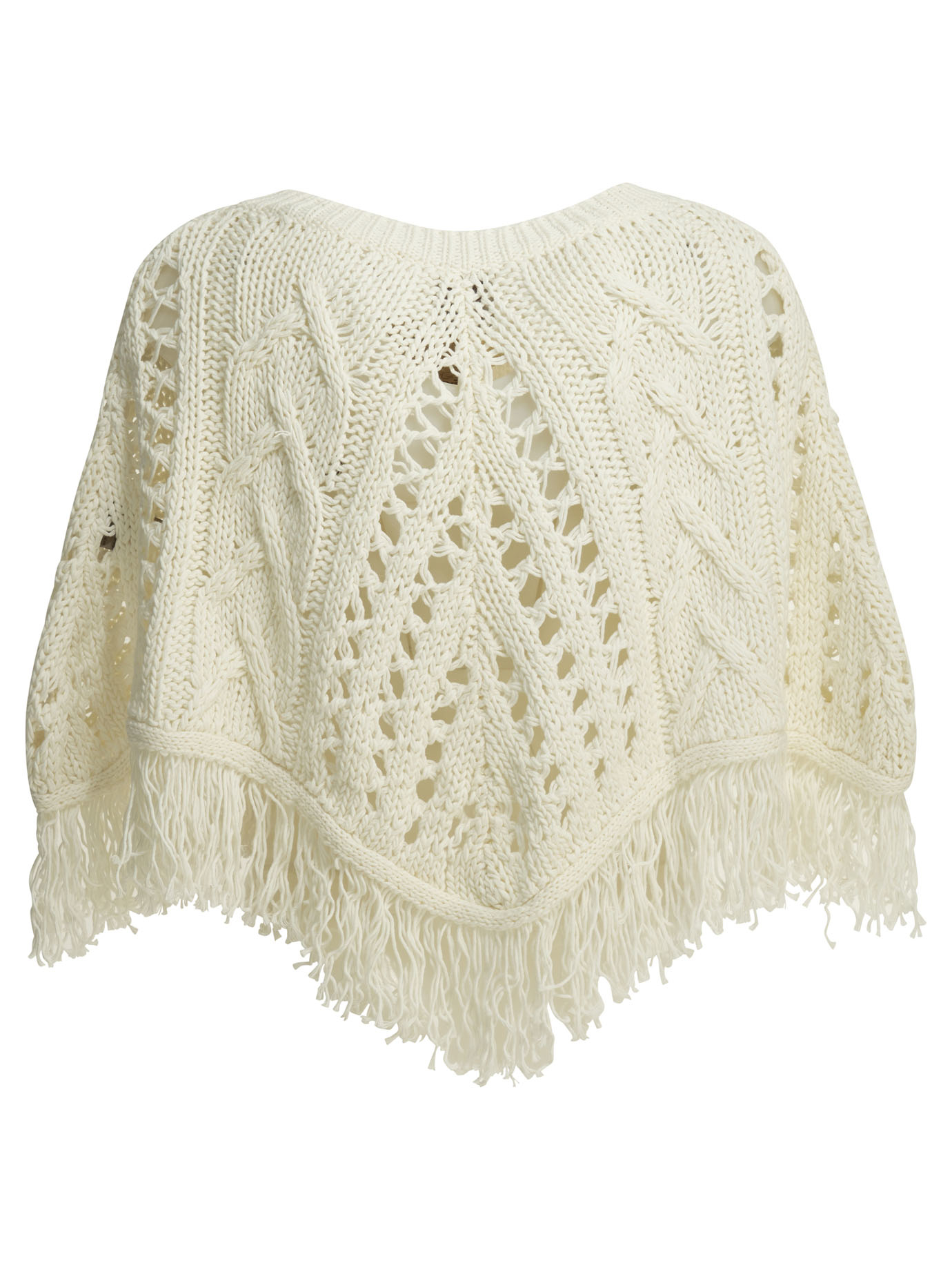 Perforated cotton cape CARLYBIANCO (Rakki / ニット・セーター・カーディガン ) | Rakki (ラッキ)(1)
