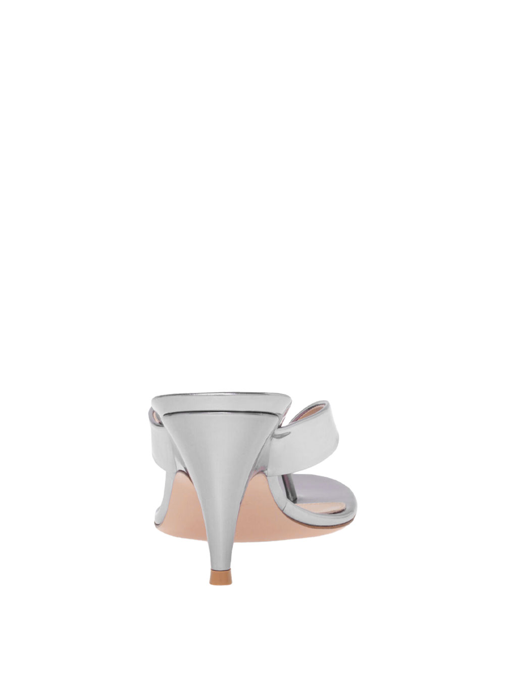 SOFIA THONG METALLIC-EFFECT LEATHER SANDALS G1013870RICMETSILVER (Gianvito Rossi / サンダル ) | Gianvito Rossi (ジャンヴィト ロッシ)(3)