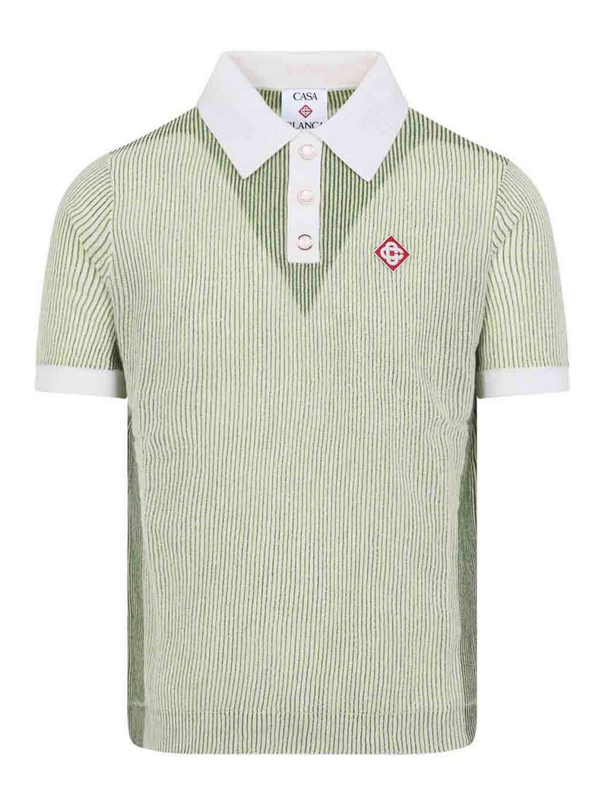 Vertical Stripe Polo Shirt MSS26KW134701 (Casablanca / ポロシャツ ) | Casablanca (カサブランカ)