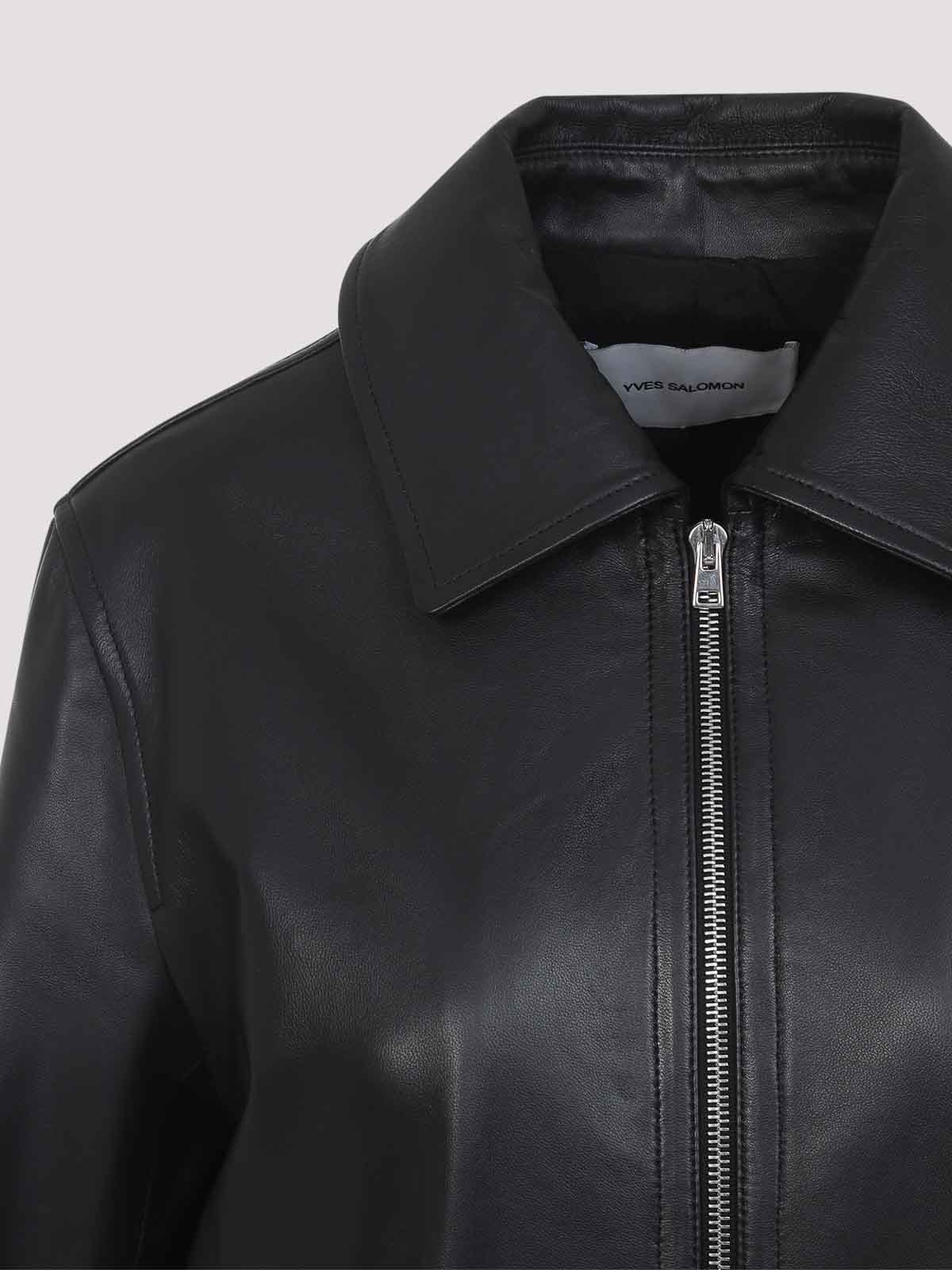 Jacket 26E25EYV20155APXXC99 (YVES SALOMON / レザー&ファージャケット・コート ) | YVES SALOMON (イヴ サロモン)(3)