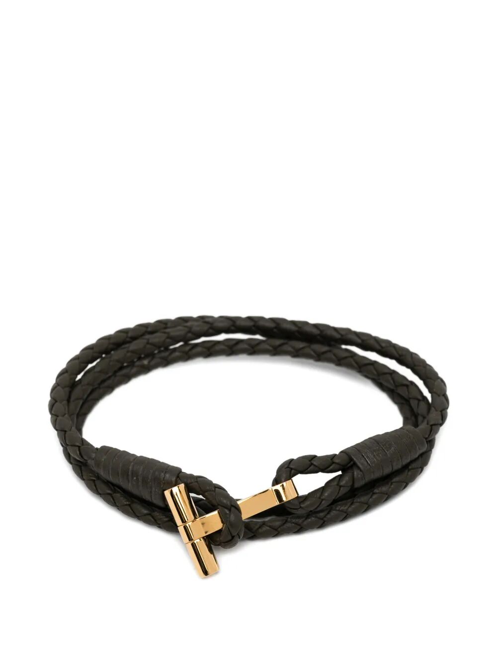 BRAIDED LEATHER T BRACELET JM005ICL002GGBZ (TOM FORD / ブレスレット ) | TOM FORD (トムフォード)