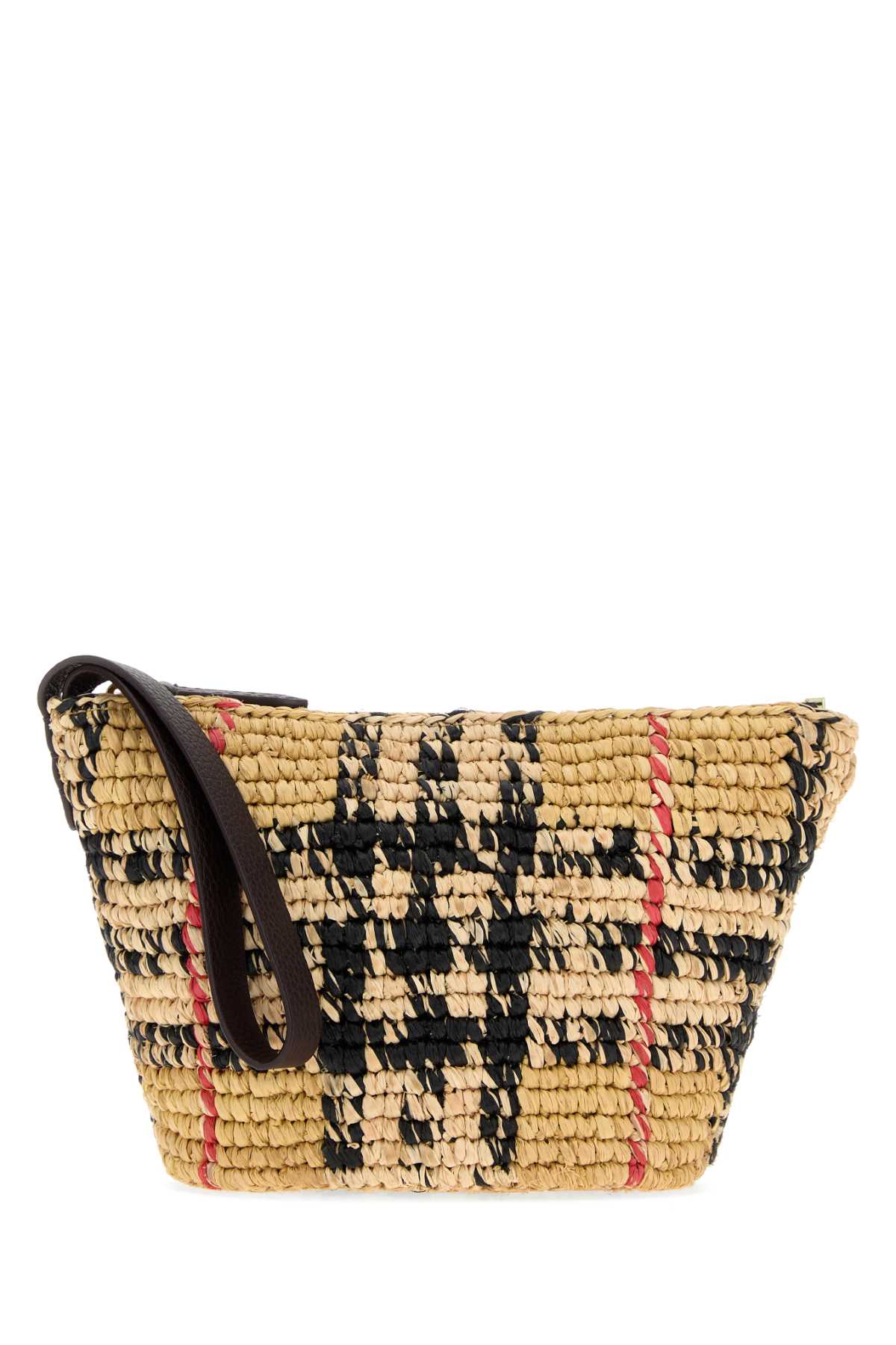 Embroidered raffia beauty case 8124539A2021 (Burberry / クラッチバッグ・ポーチ ) | Burberry (バーバリー)