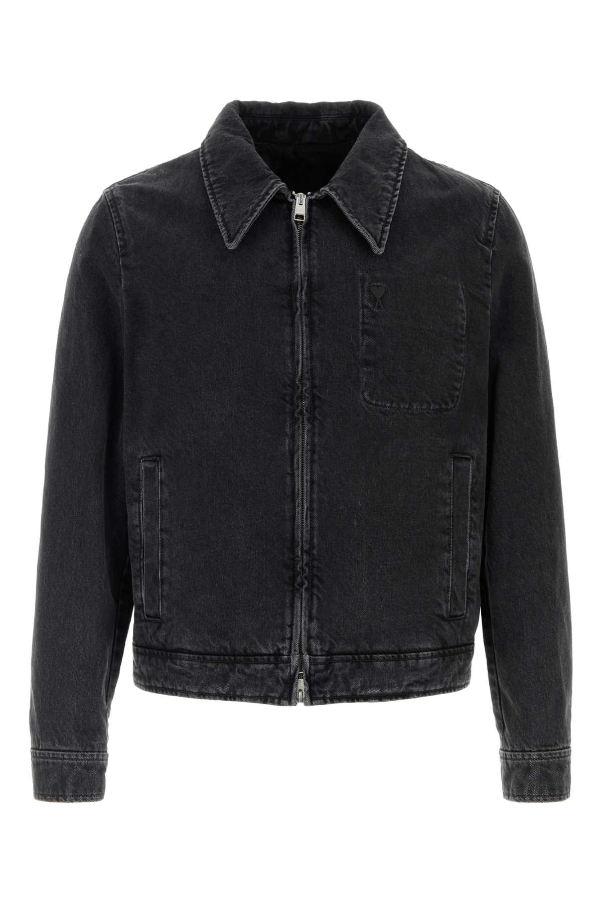 Black denim jacket HJK904DE0124031 (AMI Paris / カジュアルジャケット ) | AMI Paris (アミパリス)