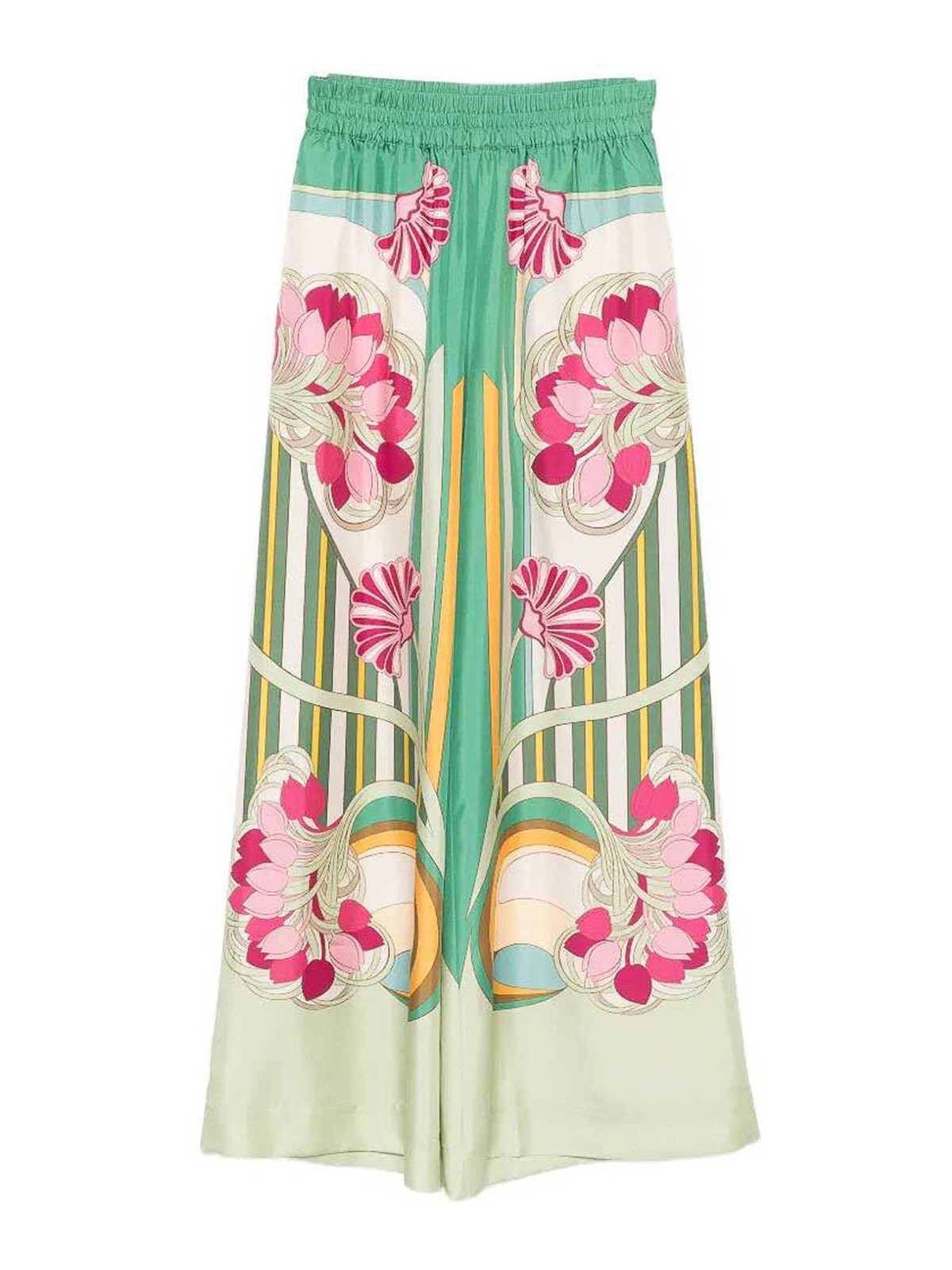 Palazzo Pants TRO0026SIL001TUL07GR02 (La DoubleJ / パンツ ) | La DoubleJ (ラダブルジェイ)