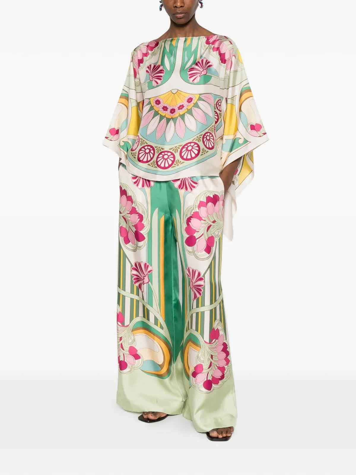 Palazzo Pants TRO0026SIL001TUL07GR02 (La DoubleJ / パンツ ) | La DoubleJ (ラダブルジェイ)(1)