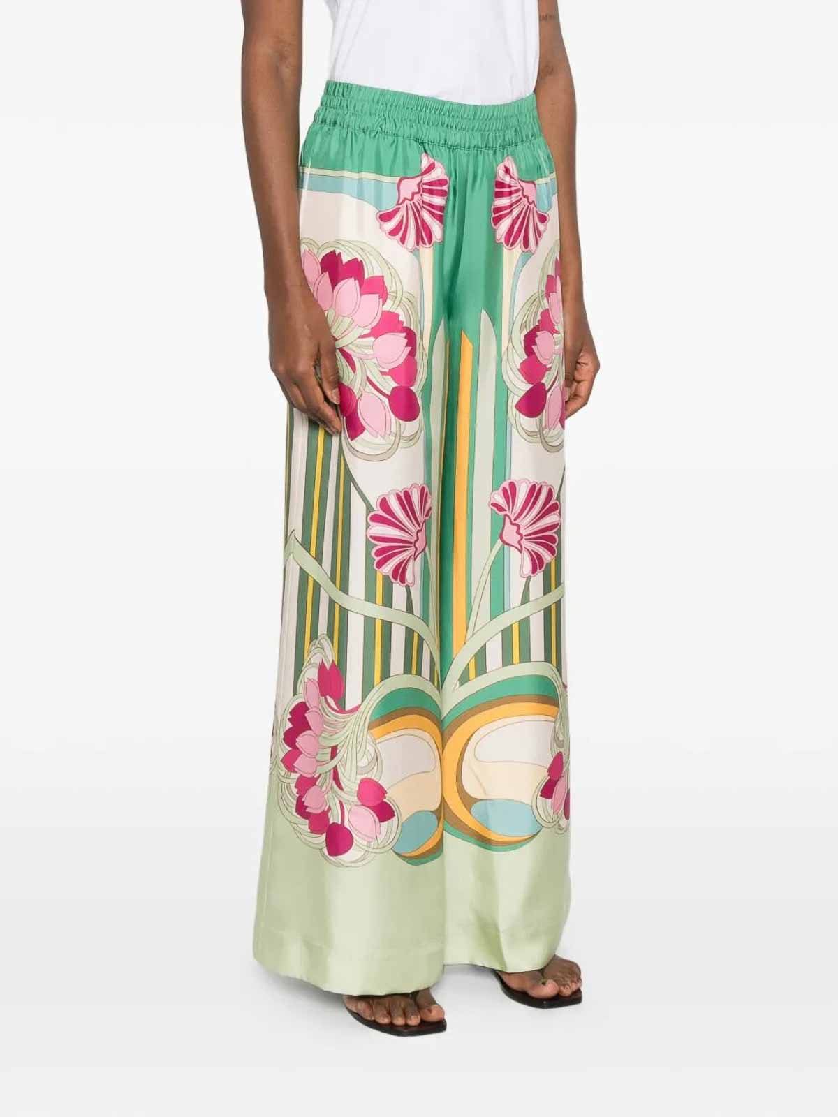 Palazzo Pants TRO0026SIL001TUL07GR02 (La DoubleJ / パンツ ) | La DoubleJ (ラダブルジェイ)(3)