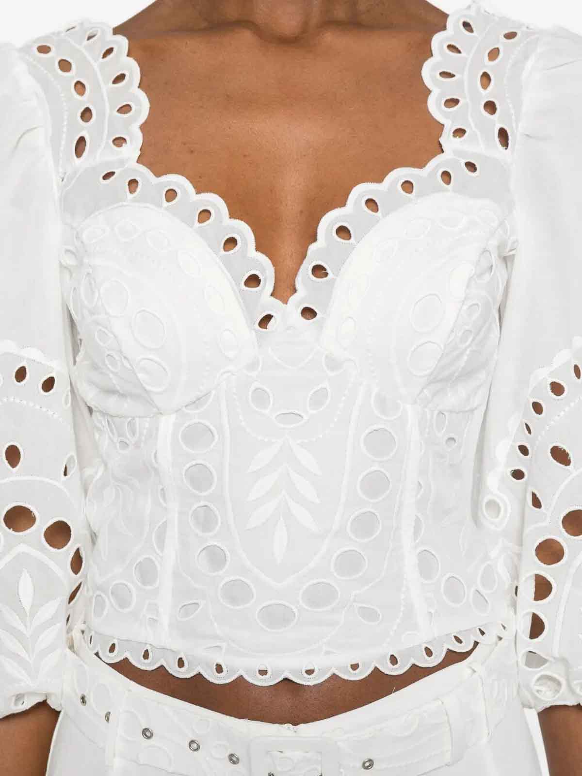 `Bass` Top 263103WHITE (CHARO RUIZ IBIZA / シャツ・ブラウス ) | CHARO RUIZ IBIZA (チャロ ルイス イビサ)(3)