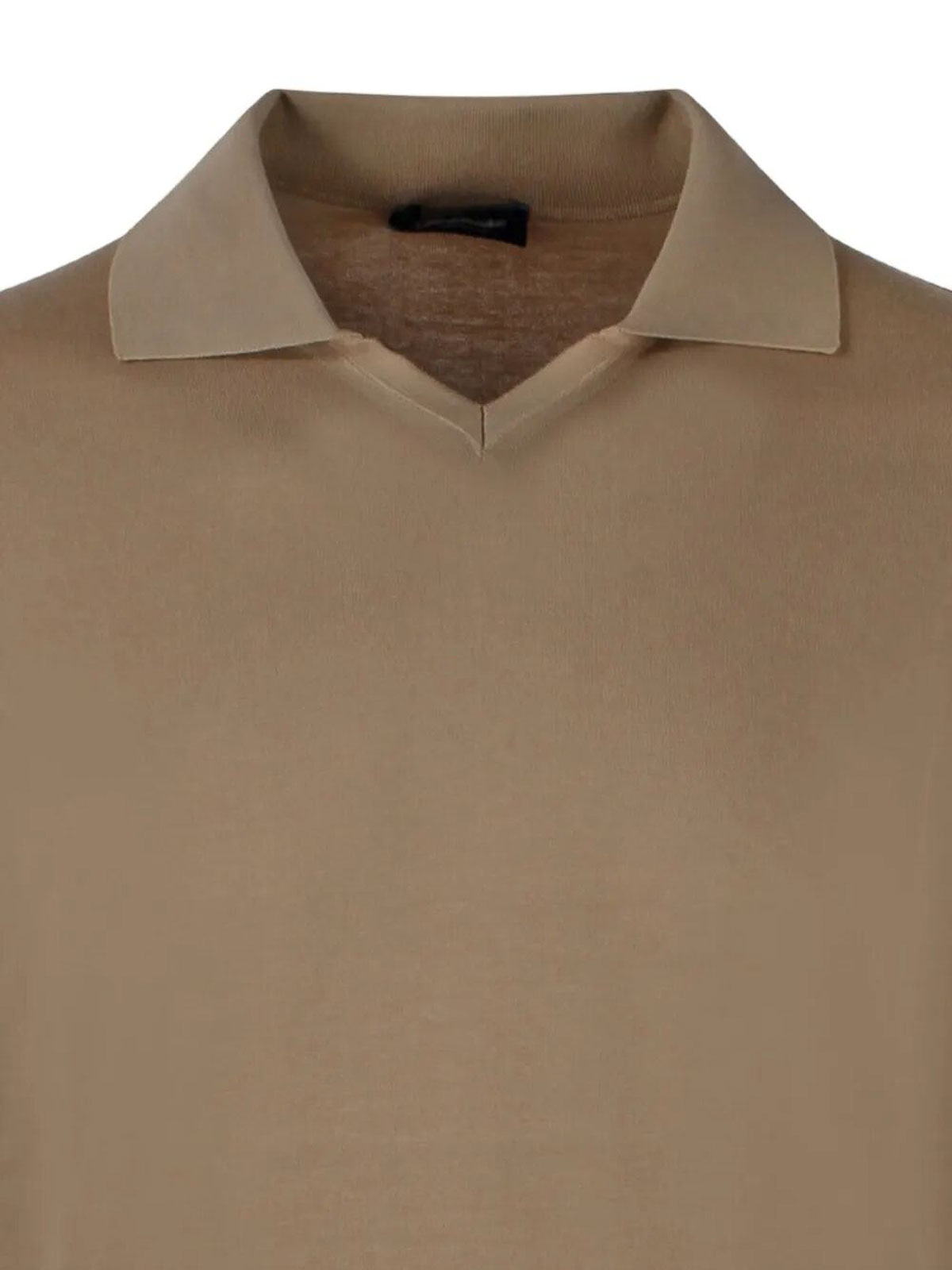 V-Neck Polo With Logo D0GN146L160 (Drumohr / ポロシャツ ) | Drumohr (ドルモア)(1)