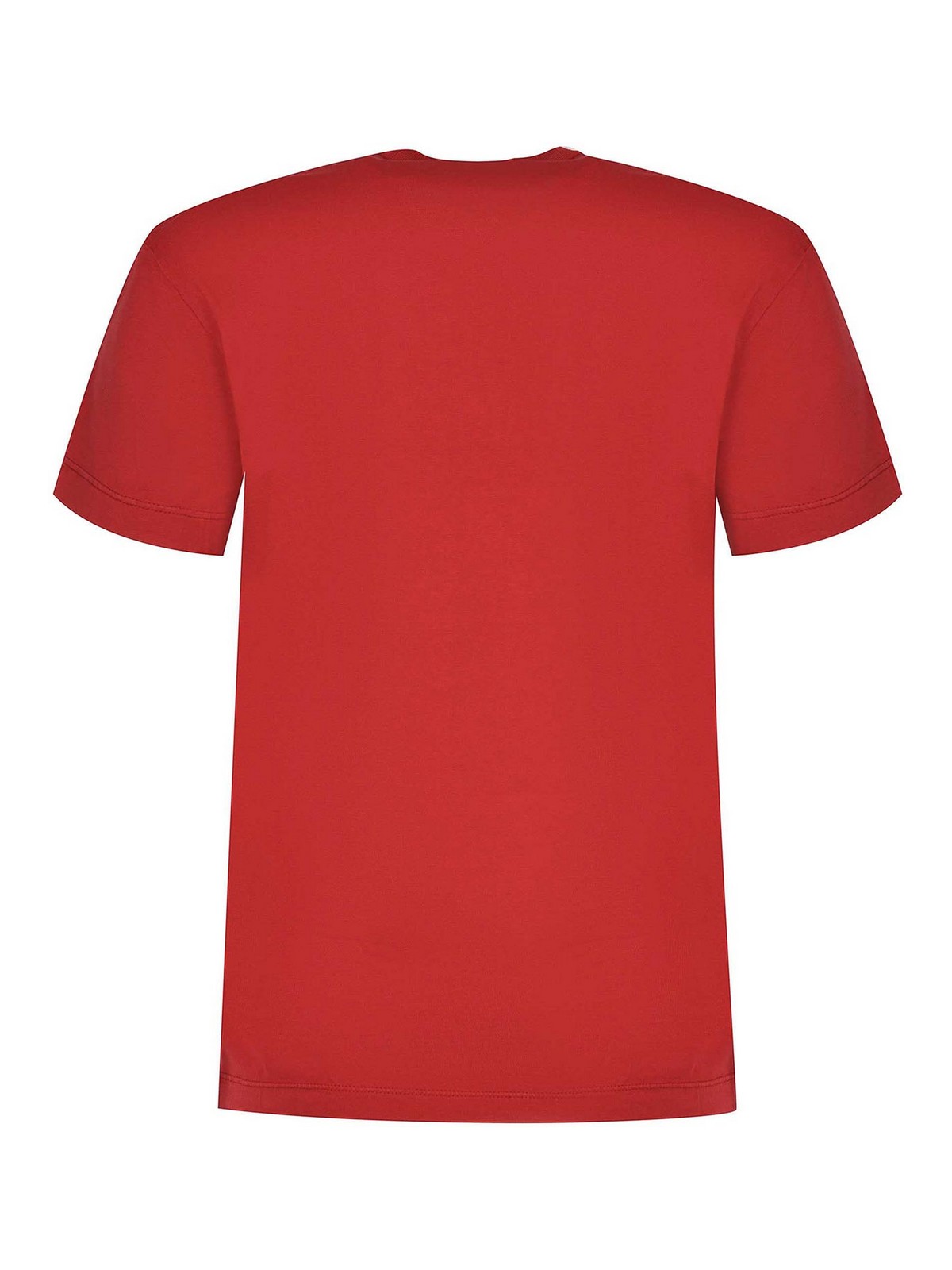 T-Shirt Made Of Red Cotton S75GD0471D20020972 (Dsquared2 / Tシャツ・カットソー ) | Dsquared2 (ディースクエアード)(2)