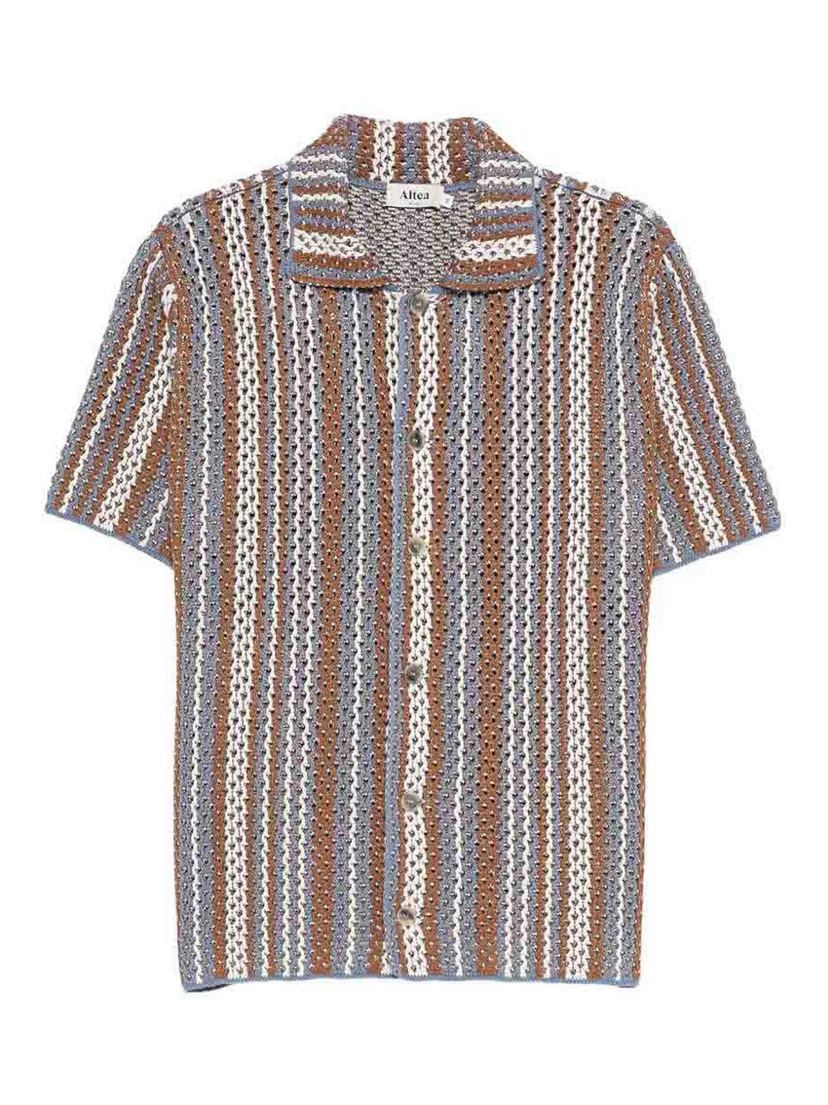 Striped Short Sleeve Shirt 265112011 (altea / シャツ・ブラウス ) | altea (アルテア)