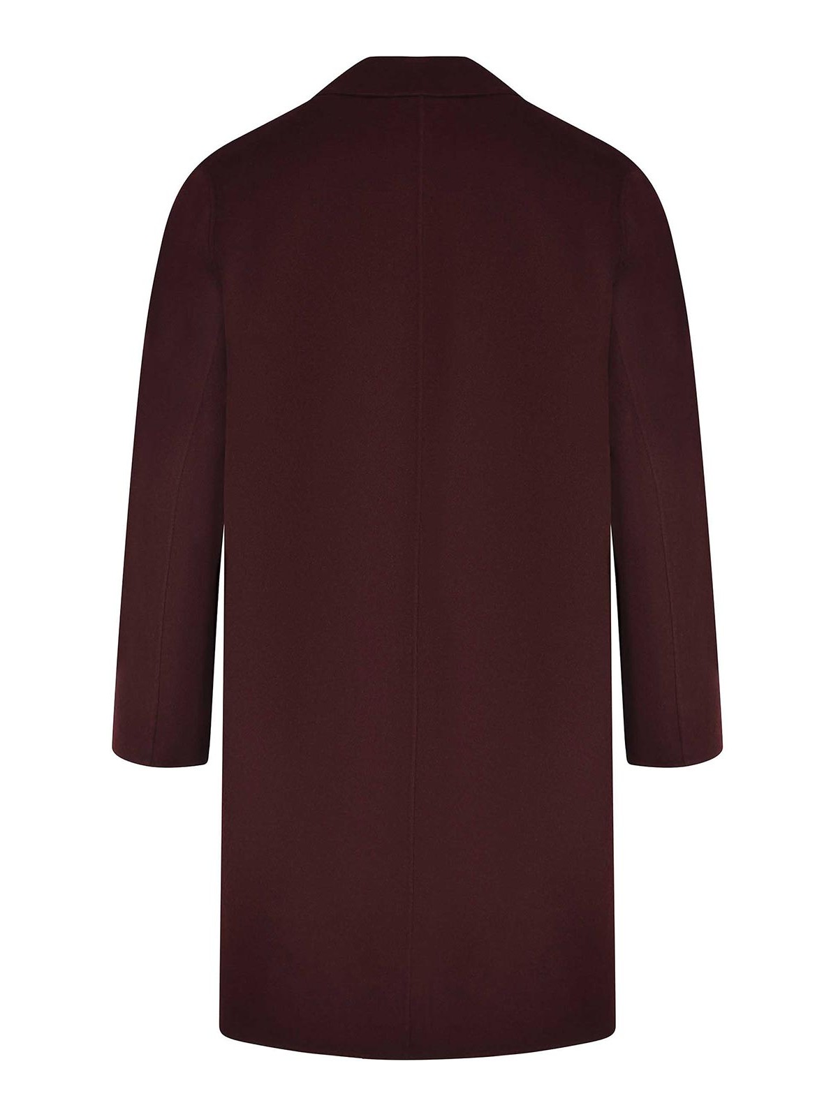 Burgundy Coat Made From A Wool Blend B6F002239 (AMARÁNTO / コート ) | AMARÁNTO (アマラント)(2)