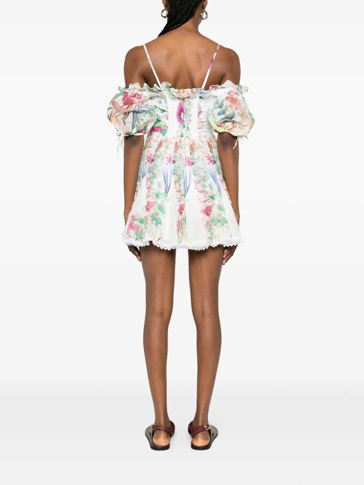 `Seris` Short Dress 262604WHITE (CHARO RUIZ IBIZA / ワンピース・ドレス・オールインワン ) | CHARO RUIZ IBIZA (チャロ ルイス イビサ)(3)