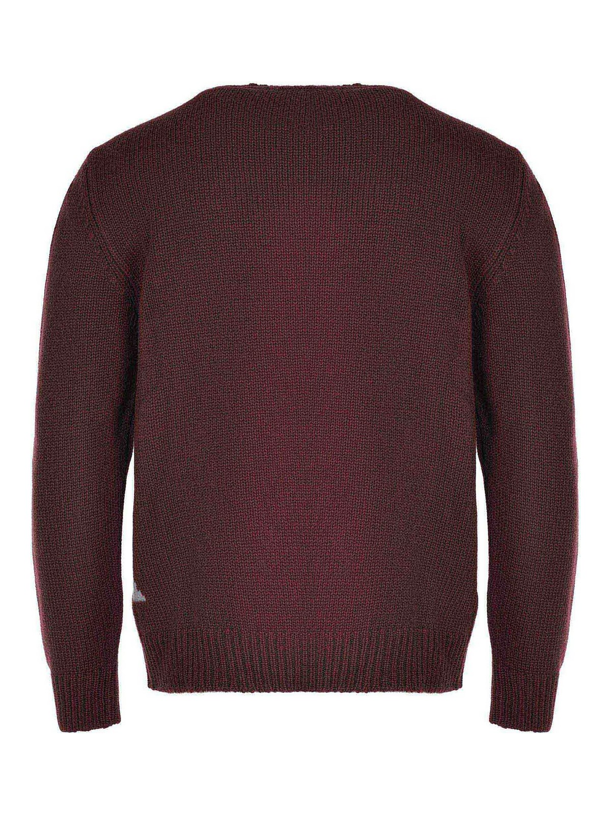Burgundy Sweater Made Of Wool B9F001428 (AMARÁNTO / ニット・セーター・カーディガン ) | AMARÁNTO (アマラント)(2)