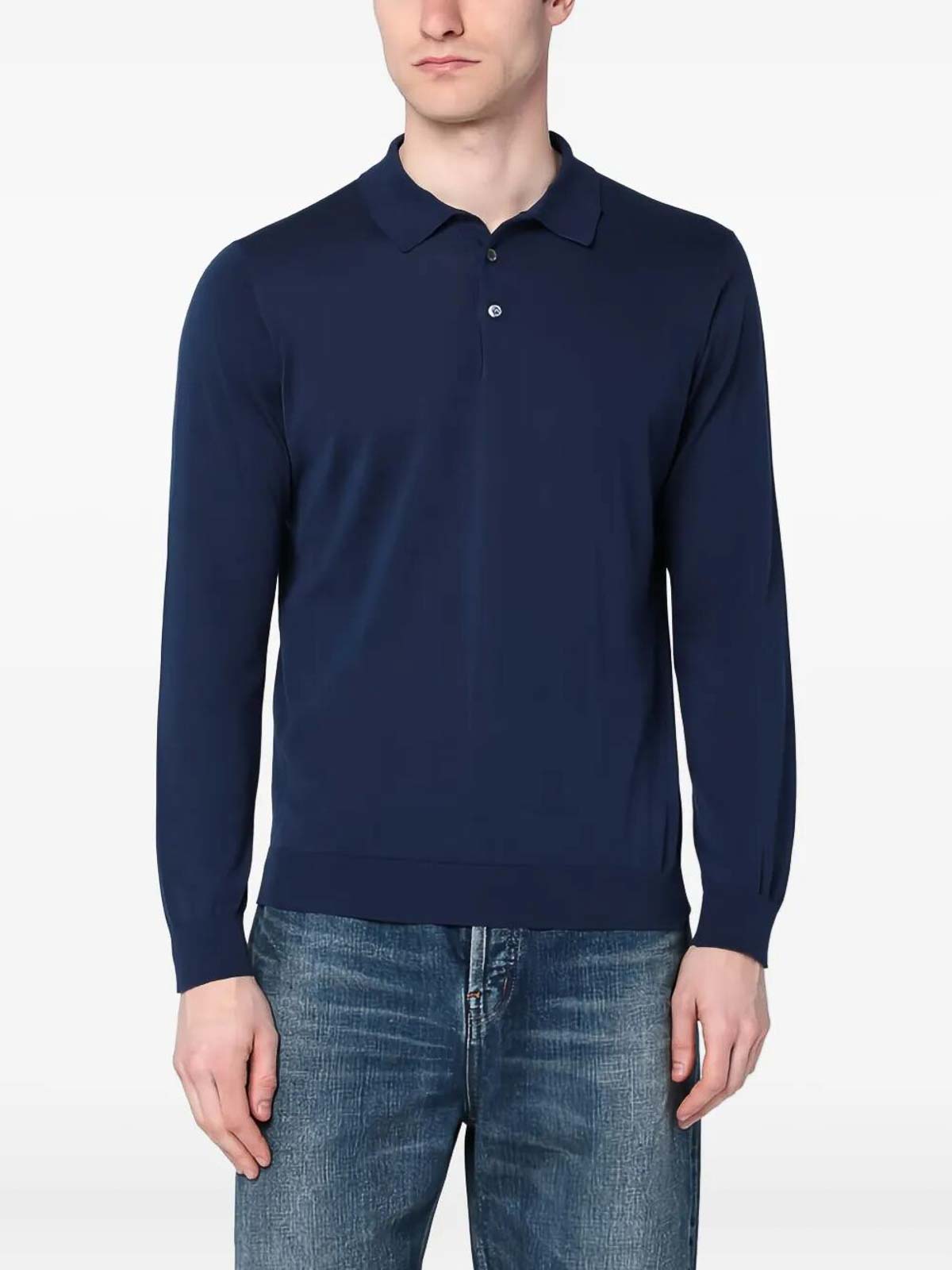 Long Sleeve Logo Polo D0GN214L770 (Drumohr / ニット・セーター・カーディガン ) | Drumohr (ドルモア)(3)