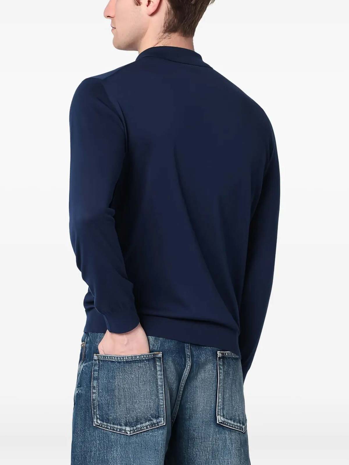 Long Sleeve Logo Polo D0GN214L770 (Drumohr / ニット・セーター・カーディガン ) | Drumohr (ドルモア)(4)