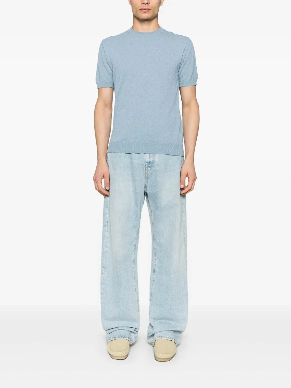 Short Sleeve Crew-Neck Sweater D9SP100L710 (Drumohr / ニット・セーター・カーディガン ) | Drumohr (ドルモア)(1)