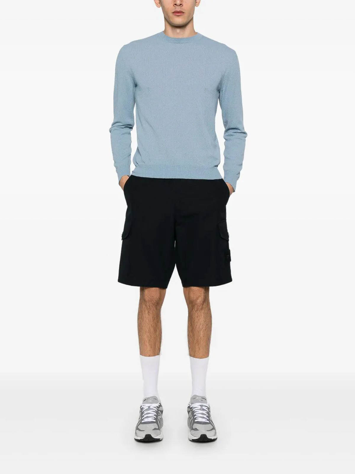 Long Sleeve Crew-Neck Logo Sweater D9SP113L710 (Drumohr / ニット・セーター・カーディガン ) | Drumohr (ドルモア)(1)