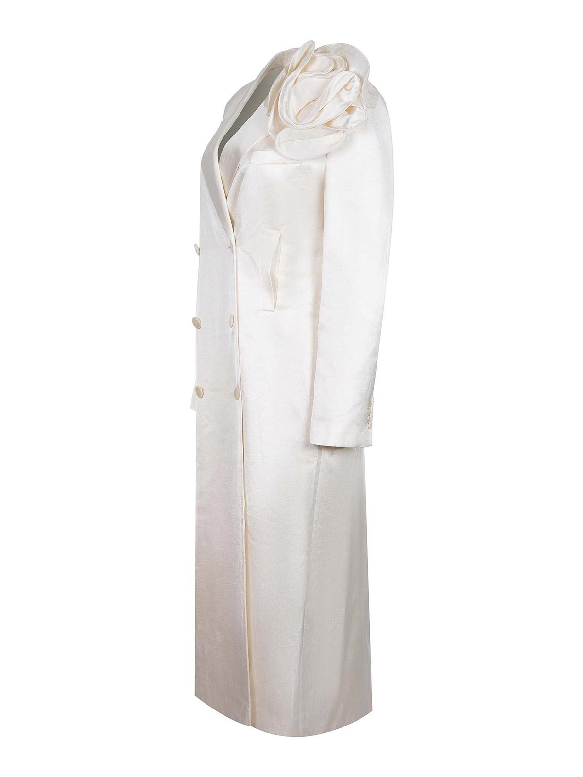 Madra Butrym Coat Made Of Linen Blend 122725CREAM (MAGDA BUTRYM / コート ) | MAGDA BUTRYM (マグダブトリム)(1)