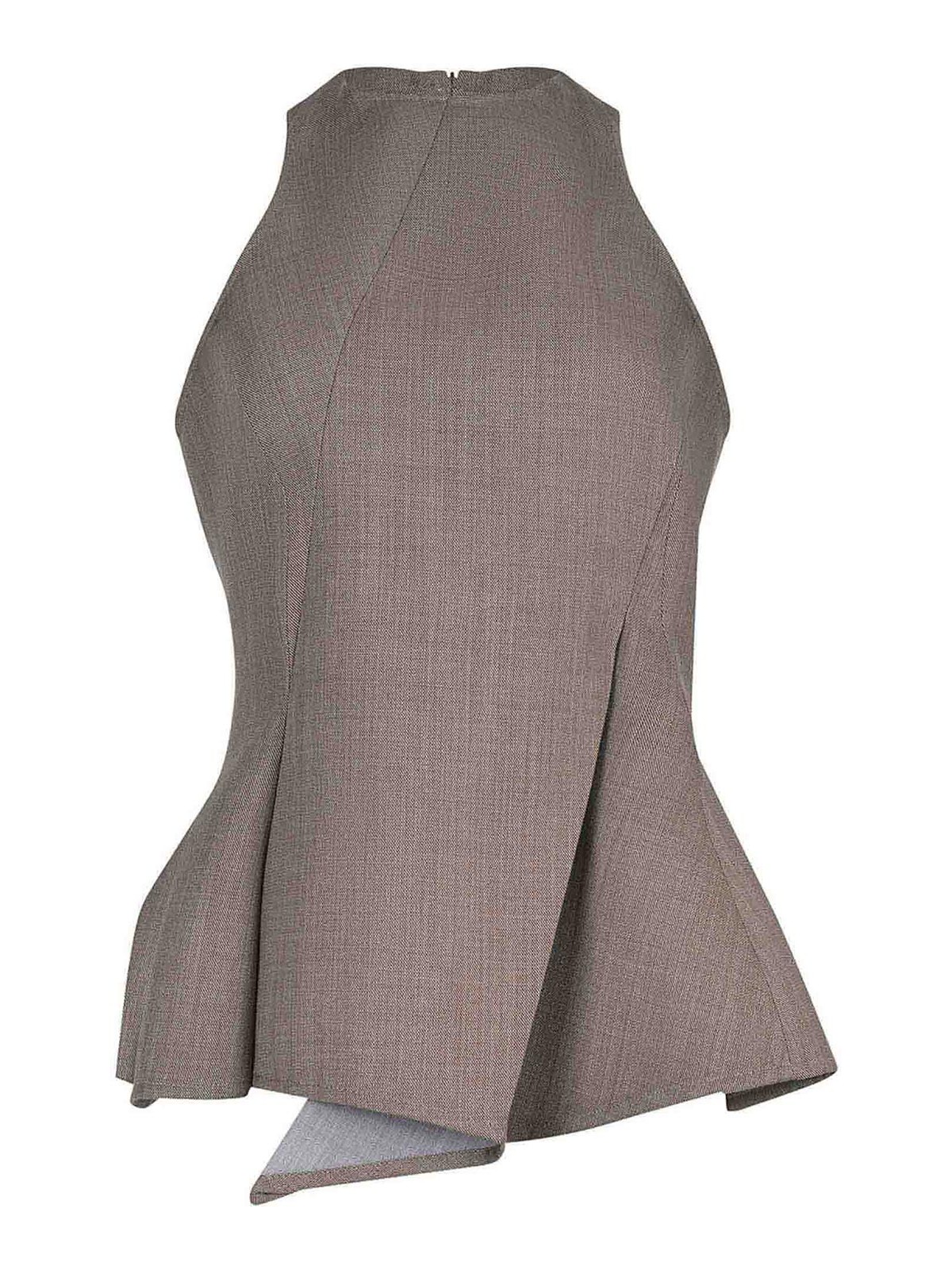 Magda Butrym Blouse Made Of Wool 221426BEIGE (MAGDA BUTRYM / シャツ・ブラウス ) | MAGDA BUTRYM (マグダブトリム)