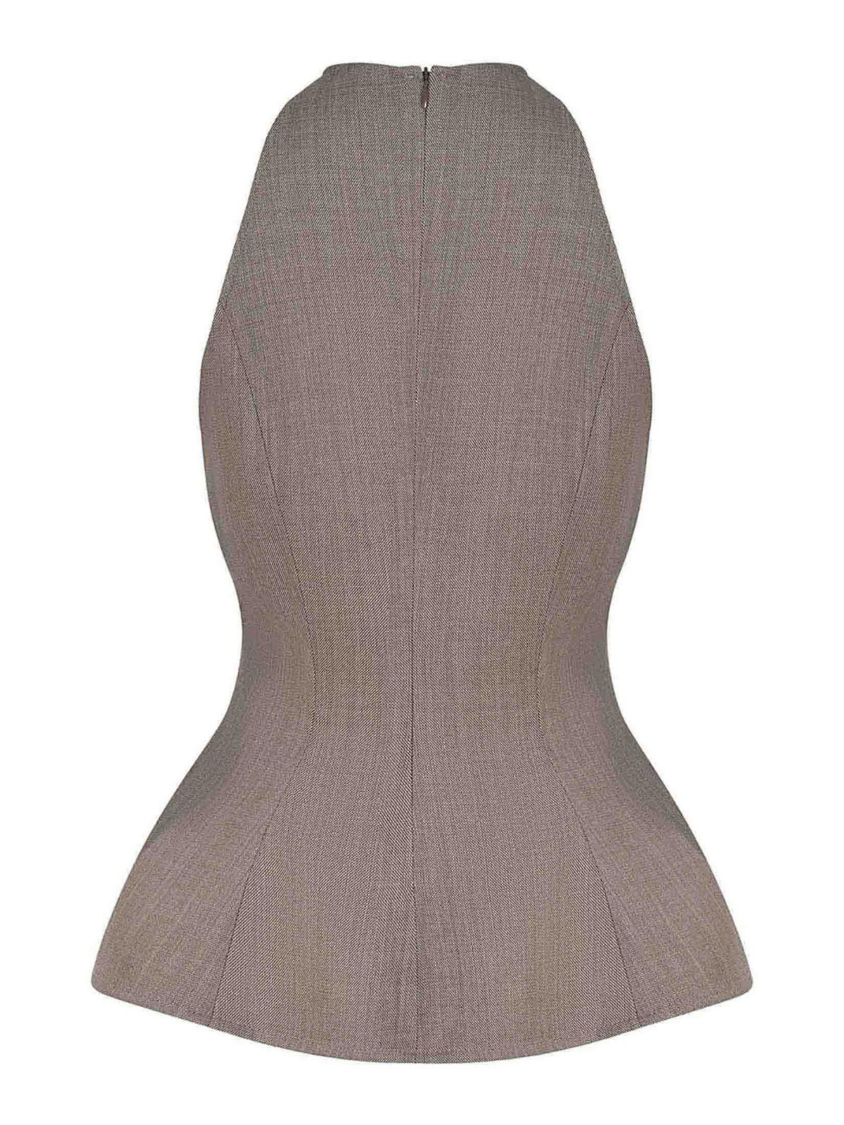 Magda Butrym Blouse Made Of Wool 221426BEIGE (MAGDA BUTRYM / シャツ・ブラウス ) | MAGDA BUTRYM (マグダブトリム)(2)