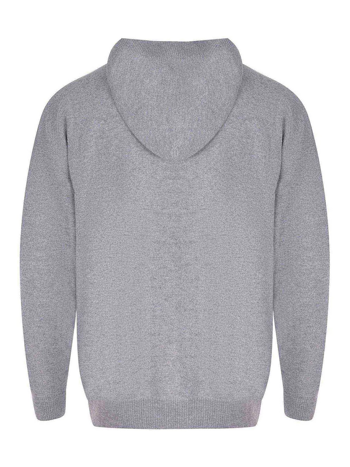 Burgundy Sweater Made Of Gray Wool BF003693 (AMARÁNTO / ニット・セーター・カーディガン ) | AMARÁNTO (アマラント)(3)