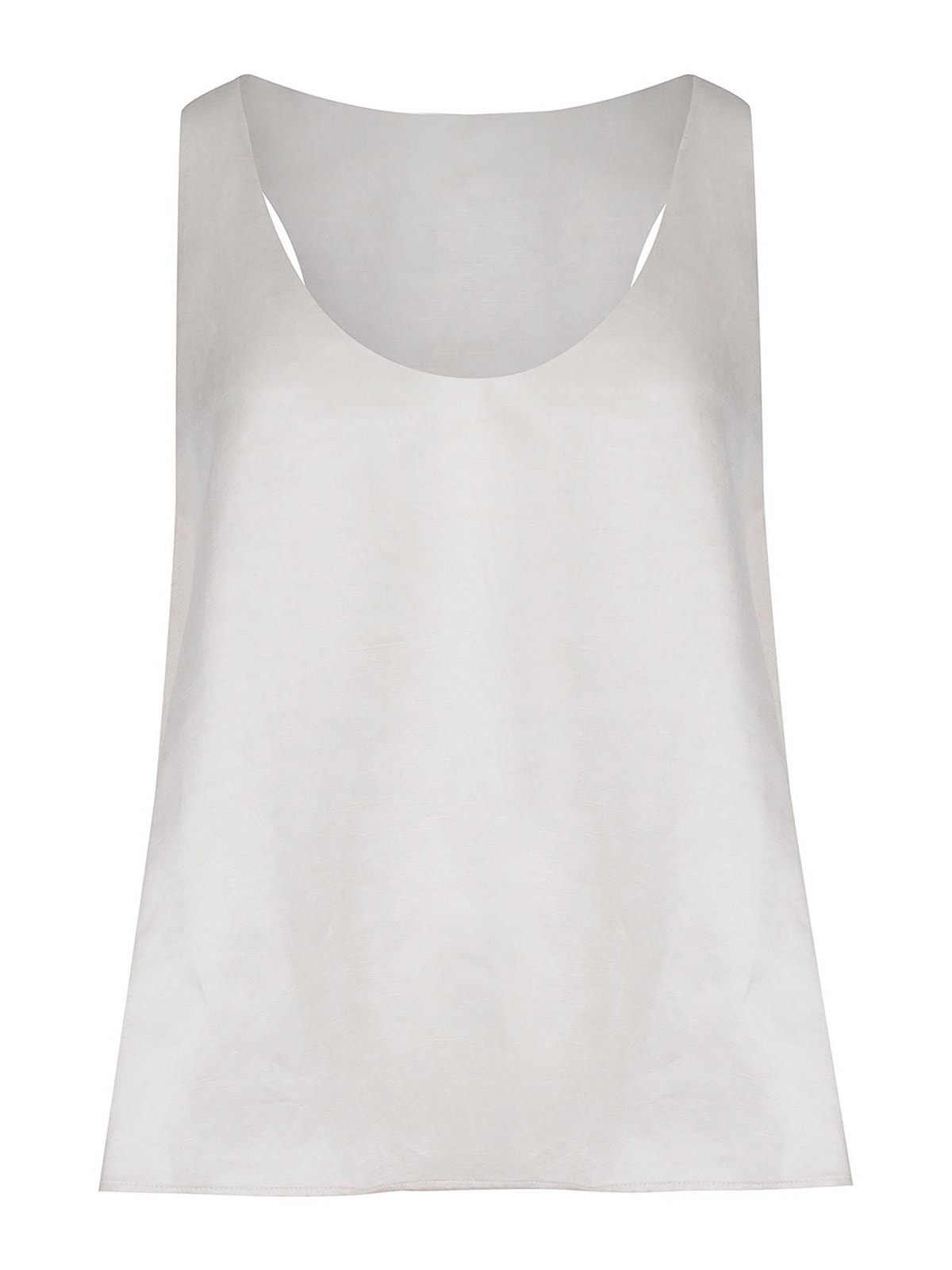 Tank Top Made Of Linen Blend 116239P6062GESSO (ALYSI / タンクトップ・キャミソール ) | ALYSI (アリジ)