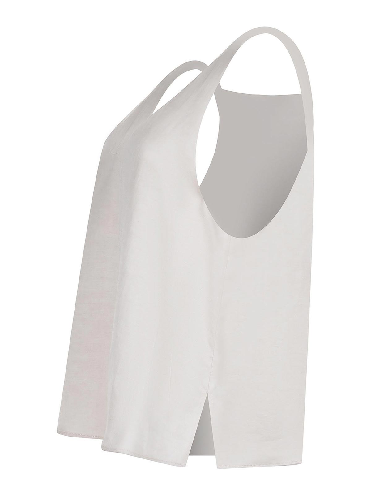 Tank Top Made Of Linen Blend 116239P6062GESSO (ALYSI / タンクトップ・キャミソール ) | ALYSI (アリジ)(1)