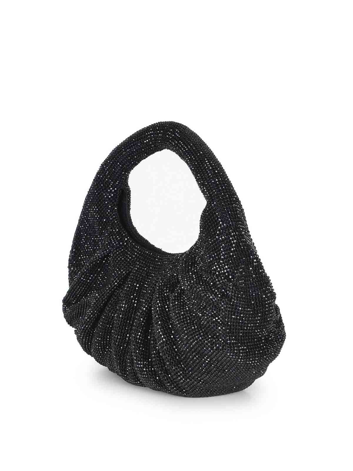 Bag Made Of Rhinestone Mesh LB1006262PNERO (TWENTYFOURHAITCH / クラッチバッグ・ポーチ ) | TWENTYFOURHAITCH (トゥウェンティフォーハイチ)(1)