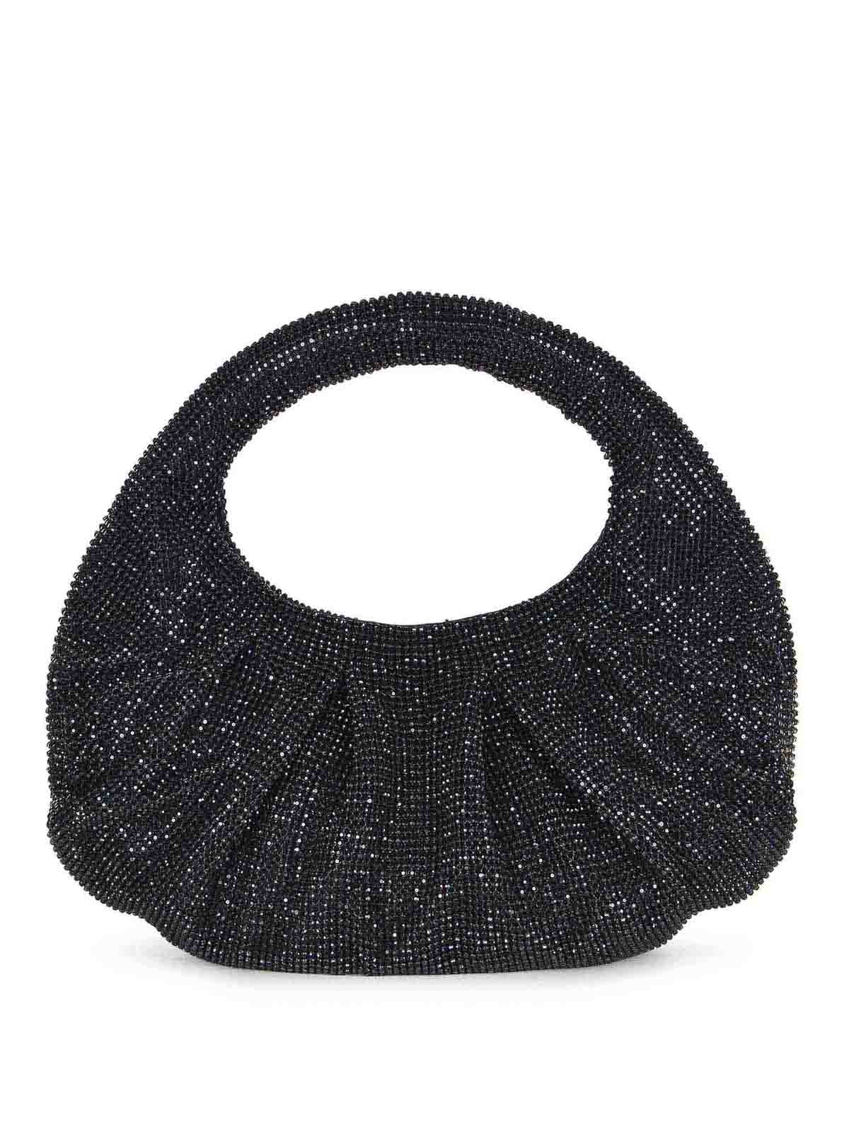Bag Made Of Rhinestone Mesh LB1006262PNERO (TWENTYFOURHAITCH / クラッチバッグ・ポーチ ) | TWENTYFOURHAITCH (トゥウェンティフォーハイチ)(2)