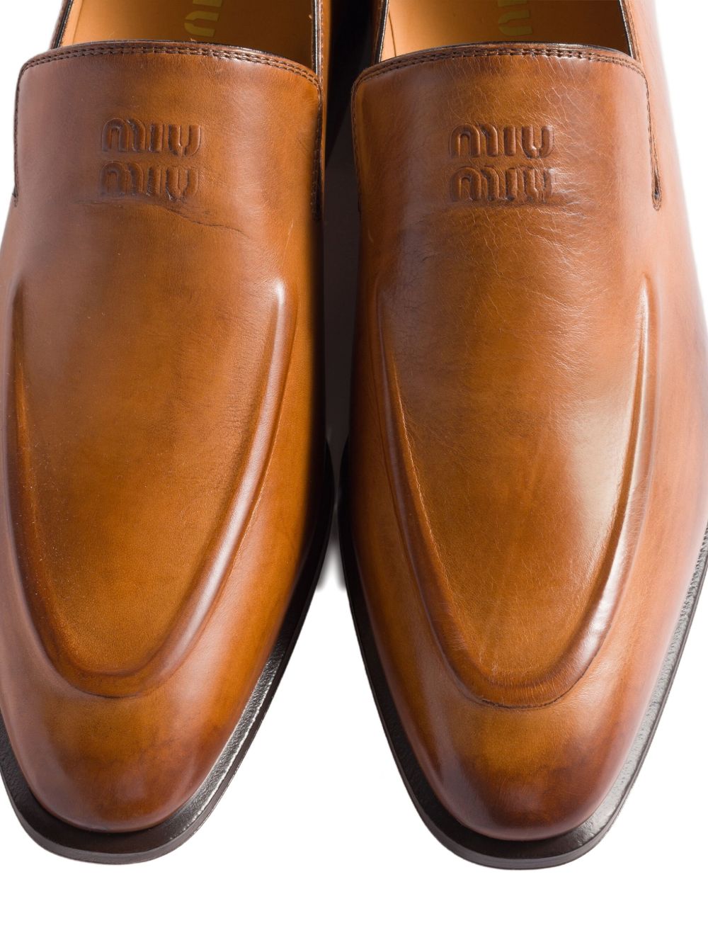 Miu Miu Flat shoes Leather Brown 5D545E537F0046 (MIU MIU / フラットシューズ ) | MIU MIU (ミュウミュウ)(1)