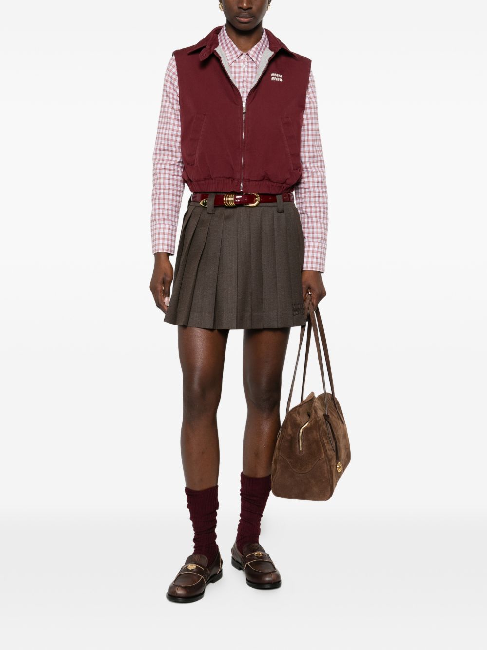 Miu Miu Skirts BROWN MG2348180RF0324 (MIU MIU / スカート ) | MIU MIU (ミュウミュウ)(2)