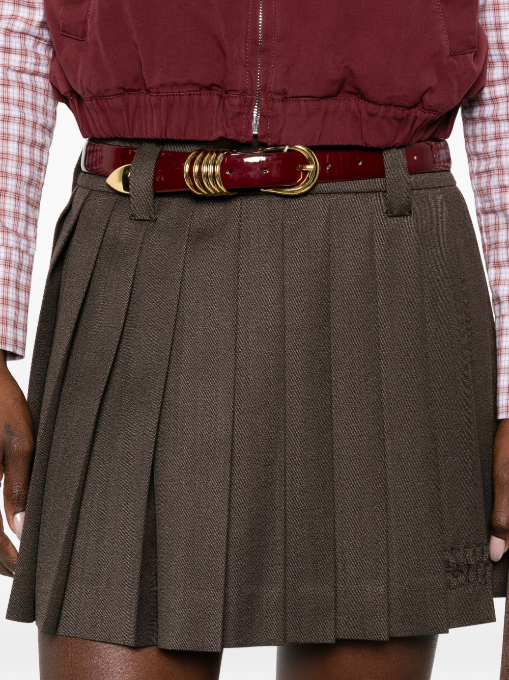 Miu Miu Skirts BROWN MG2348180RF0324 (MIU MIU / スカート ) | MIU MIU (ミュウミュウ)(3)