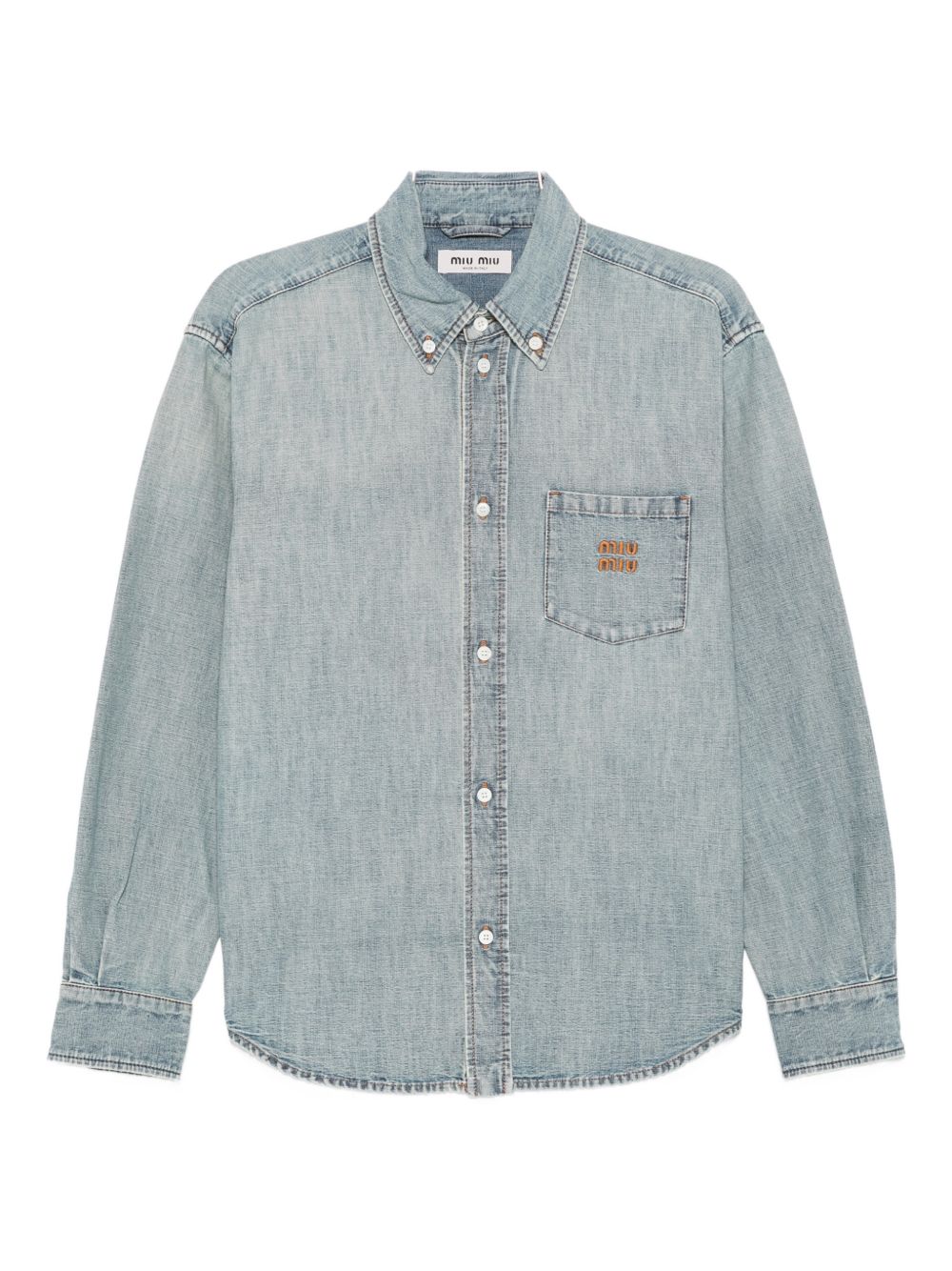 Miu Miu Shirts LIGHT BLUE GWC13318JIF0076 (MIU MIU / シャツ・ブラウス ) | MIU MIU (ミュウミュウ)