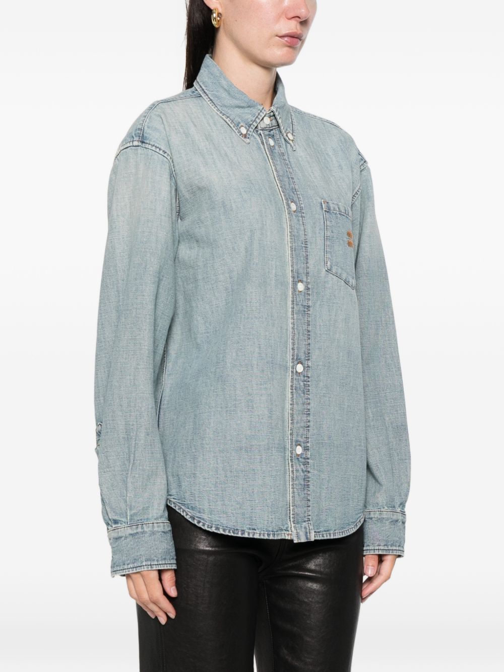 Miu Miu Shirts LIGHT BLUE GWC13318JIF0076 (MIU MIU / シャツ・ブラウス ) | MIU MIU (ミュウミュウ)(2)