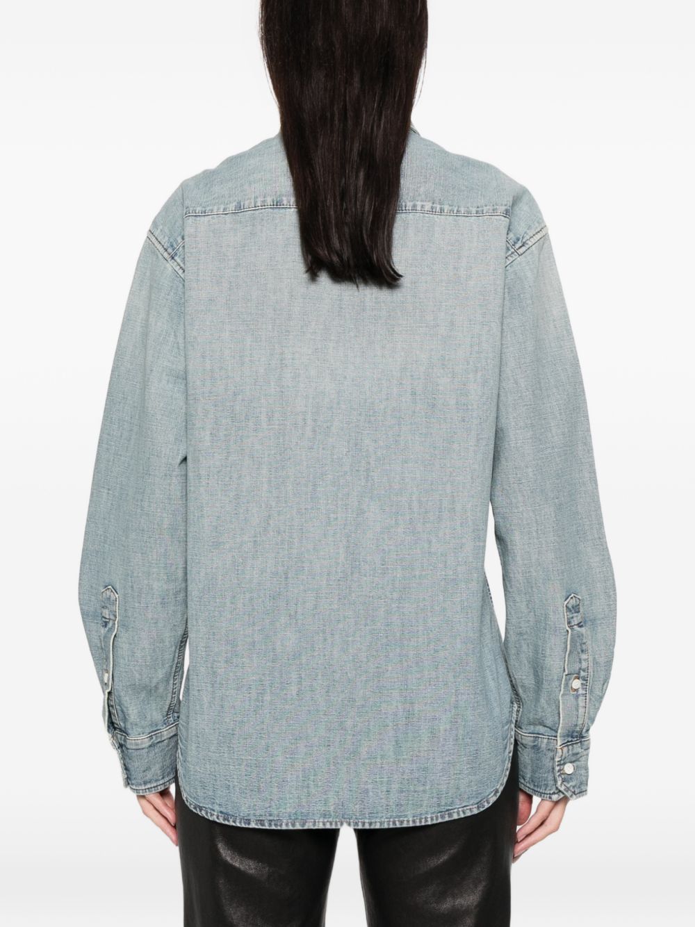Miu Miu Shirts LIGHT BLUE GWC13318JIF0076 (MIU MIU / シャツ・ブラウス ) | MIU MIU (ミュウミュウ)(4)