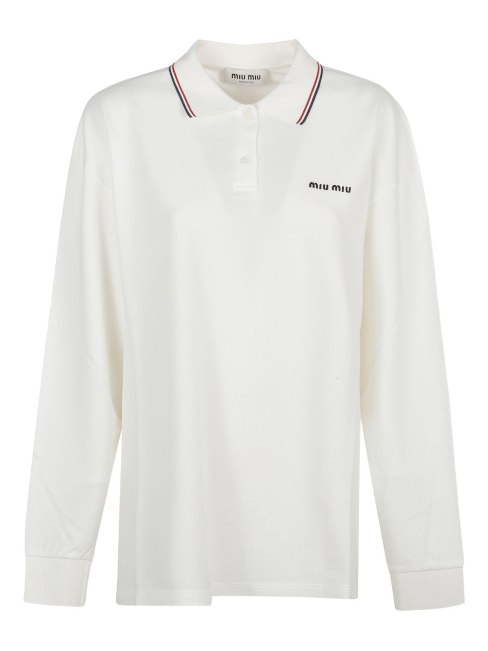 Miu Miu T-shirts and Polos White MJL0191612F0V5U (MIU MIU / ポロシャツ ) | MIU MIU (ミュウミュウ)