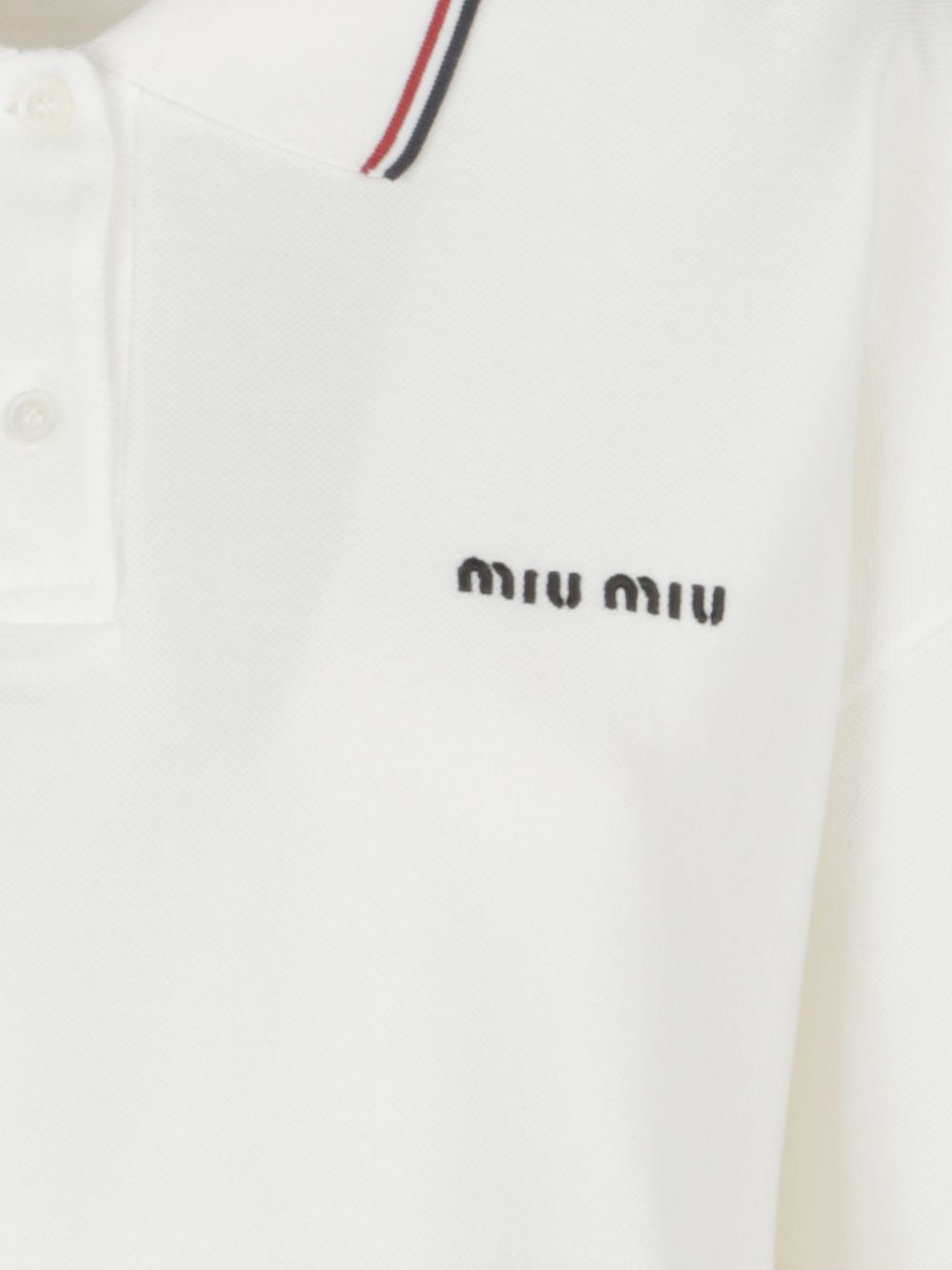 Miu Miu T-shirts and Polos White MJL0191612F0V5U (MIU MIU / ポロシャツ ) | MIU MIU (ミュウミュウ)(1)