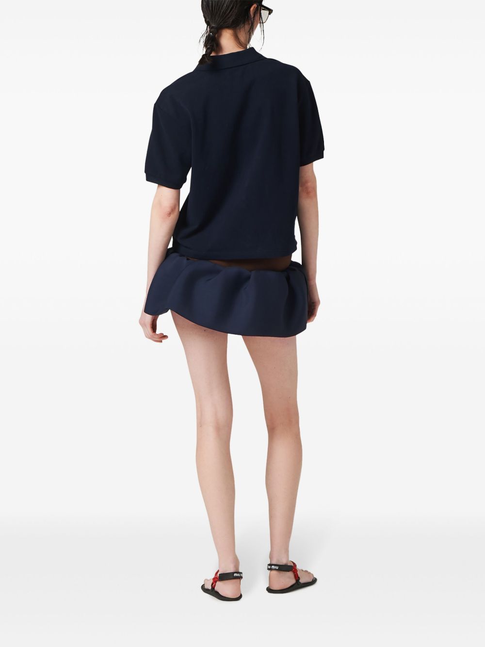Miu Miu T-shirts and Polos NAVY MJN53514RWF0008 (MIU MIU / ポロシャツ ) | MIU MIU (ミュウミュウ)(4)