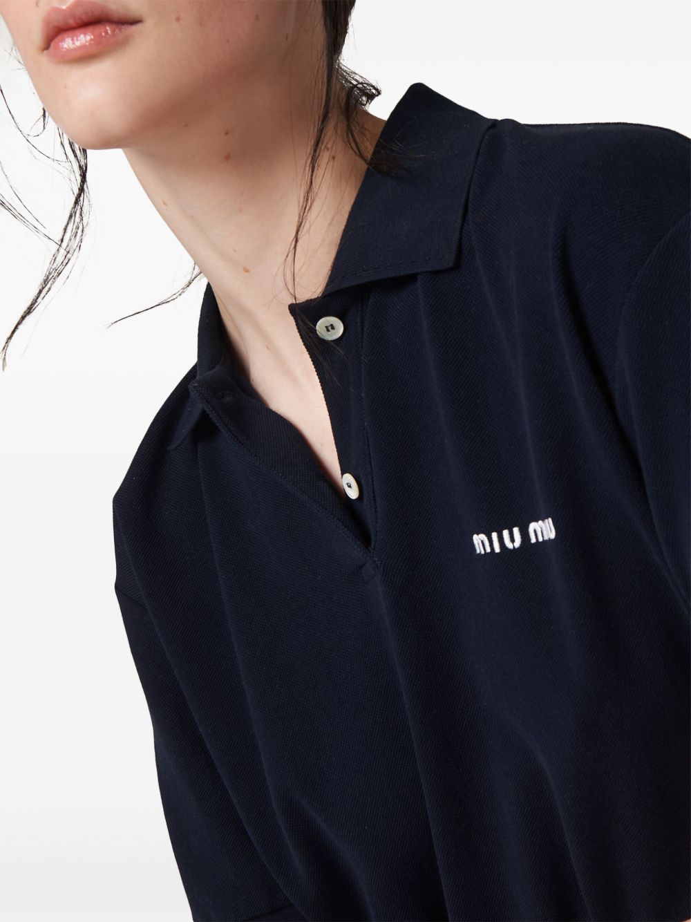 Miu Miu T-shirts and Polos NAVY MJN53514RWF0008 (MIU MIU / ポロシャツ ) | MIU MIU (ミュウミュウ)(5)