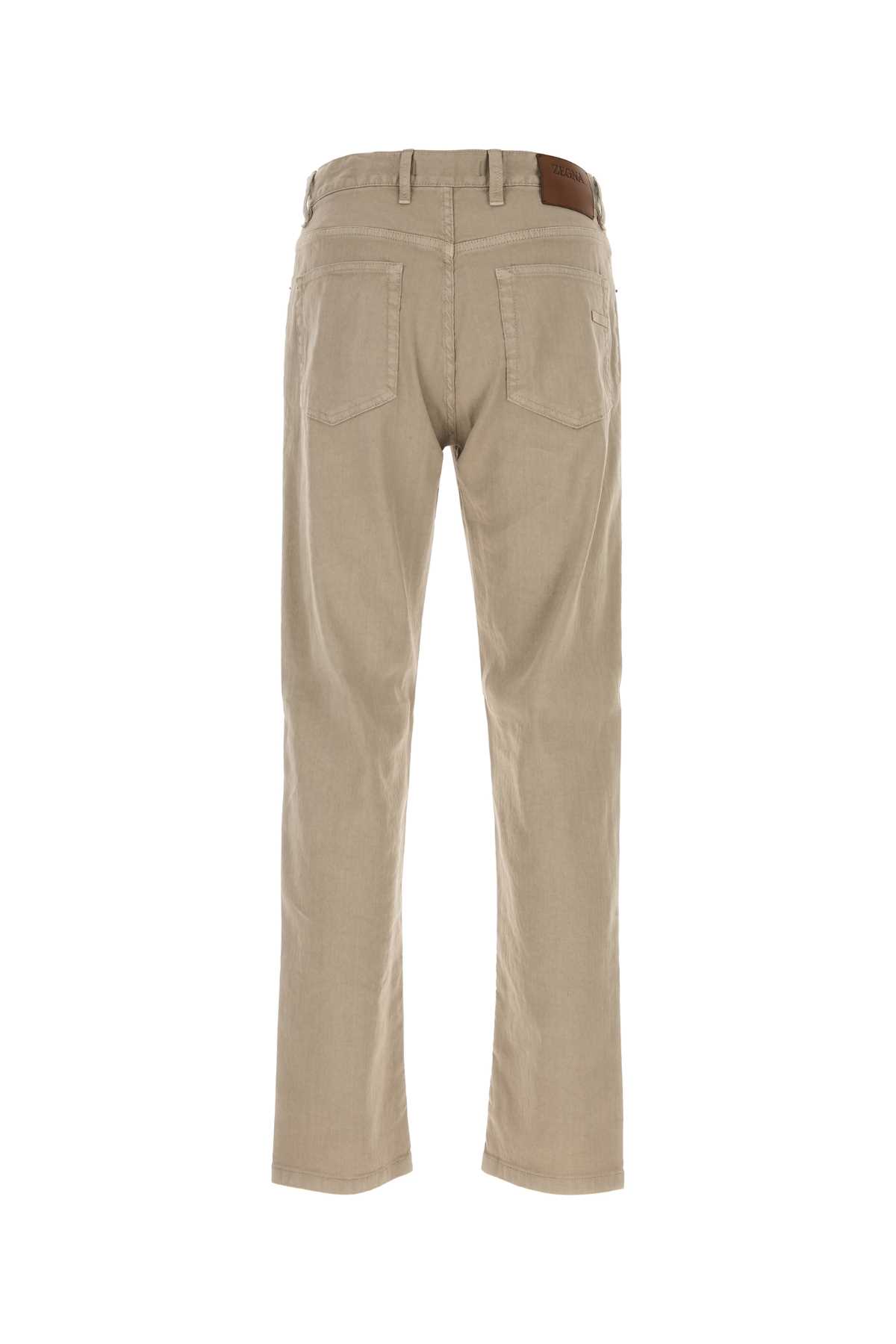 Beige stretch linen blend pant RUHP16A3CITYN02 (ZEGNA / ジーンズ ) | ZEGNA (ゼニア)(1)