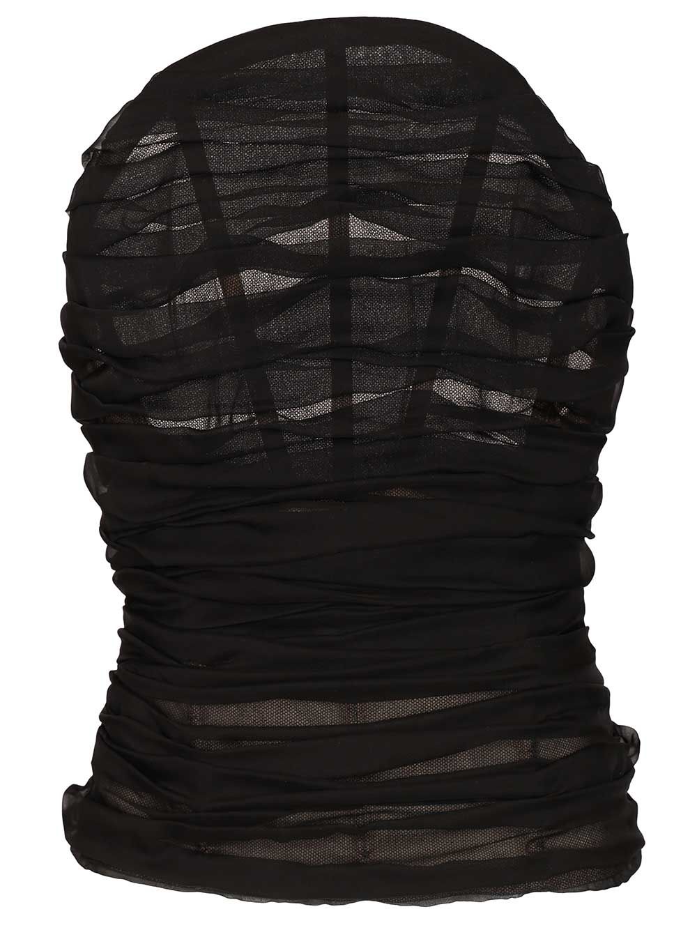 LOOK 45 - FITTED BUSTIER TOP SILK CHIFFON 872530TUN281000 (Balenciaga / タンクトップ・キャミソール ) | Balenciaga (バレンシアガ)