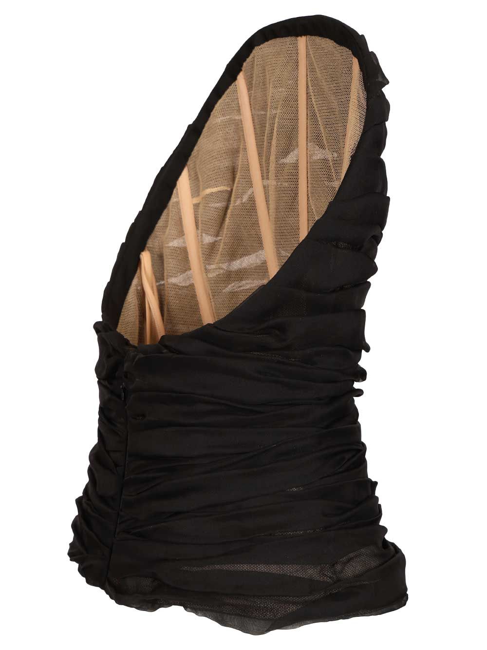 LOOK 45 - FITTED BUSTIER TOP SILK CHIFFON 872530TUN281000 (Balenciaga / タンクトップ・キャミソール ) | Balenciaga (バレンシアガ)(3)