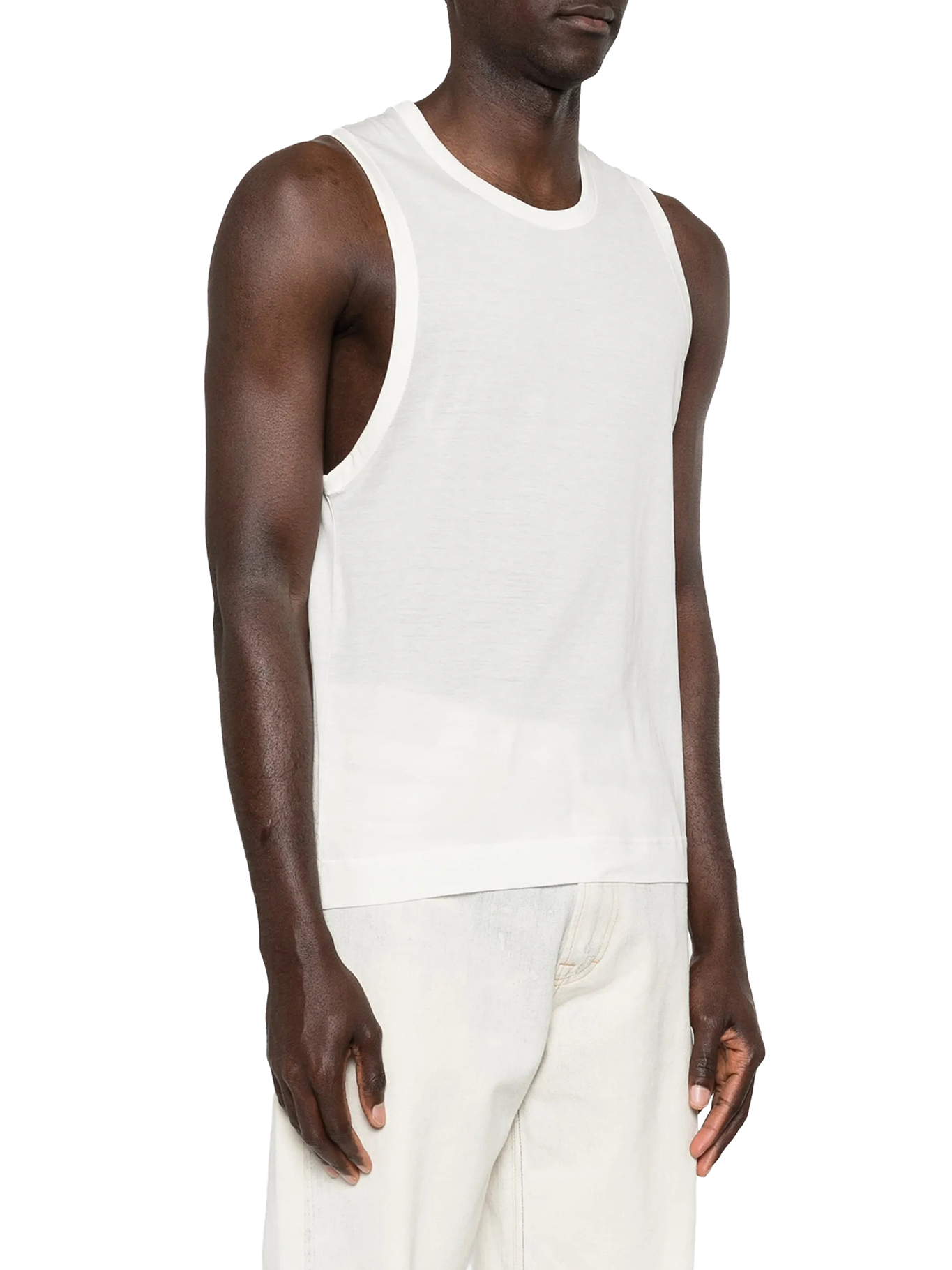 COTTON TOP WITH AMI DE COEUR EMBROIDERY HTP820JE0211136 (AMI Paris / タンクトップ・キャミソール ) | AMI Paris (アミパリス)(2)