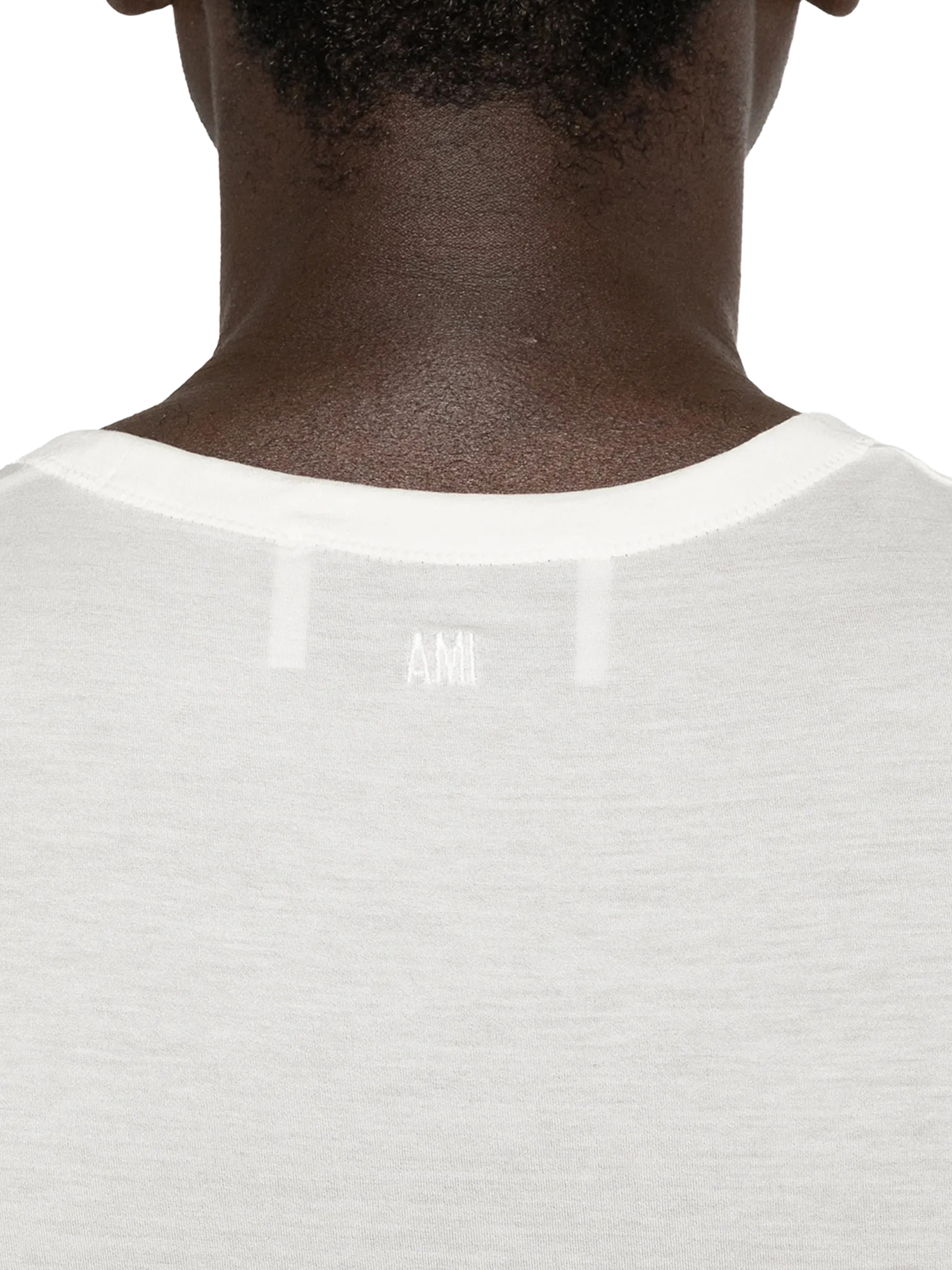 COTTON TOP WITH AMI DE COEUR EMBROIDERY HTP820JE0211136 (AMI Paris / タンクトップ・キャミソール ) | AMI Paris (アミパリス)(4)