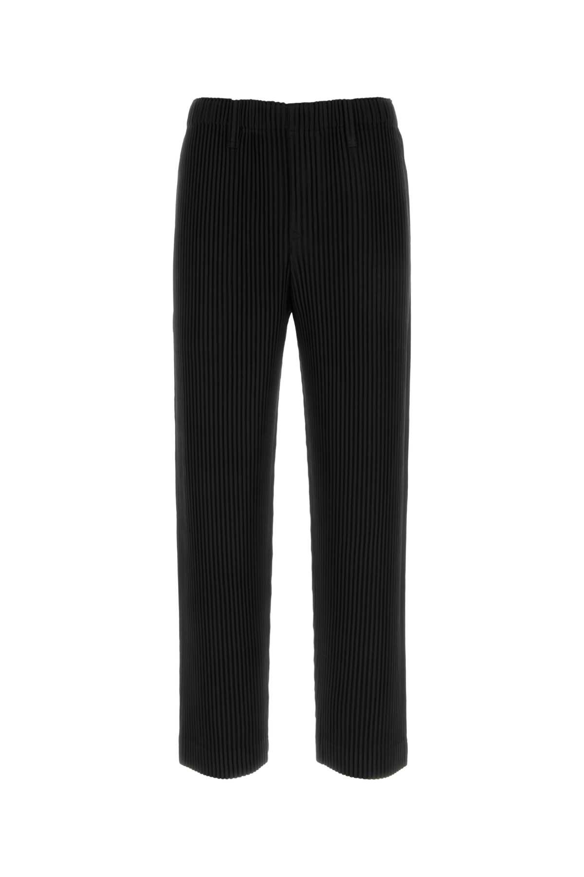 Black polyester pant HP66JF55015 (HOMME PLISSÉ ISSEY MIYAKE / パンツ ) | HOMME PLISSÉ ISSEY MIYAKE (オムプリッセ イッセイ ミヤケ)