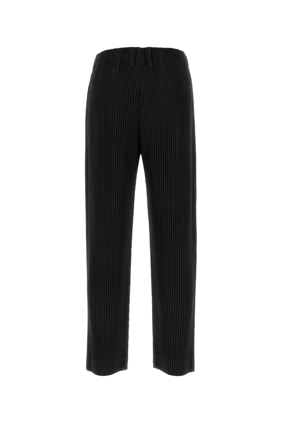 Black polyester pant HP66JF55015 (HOMME PLISSÉ ISSEY MIYAKE / パンツ ) | HOMME PLISSÉ ISSEY MIYAKE (オムプリッセ イッセイ ミヤケ)(1)